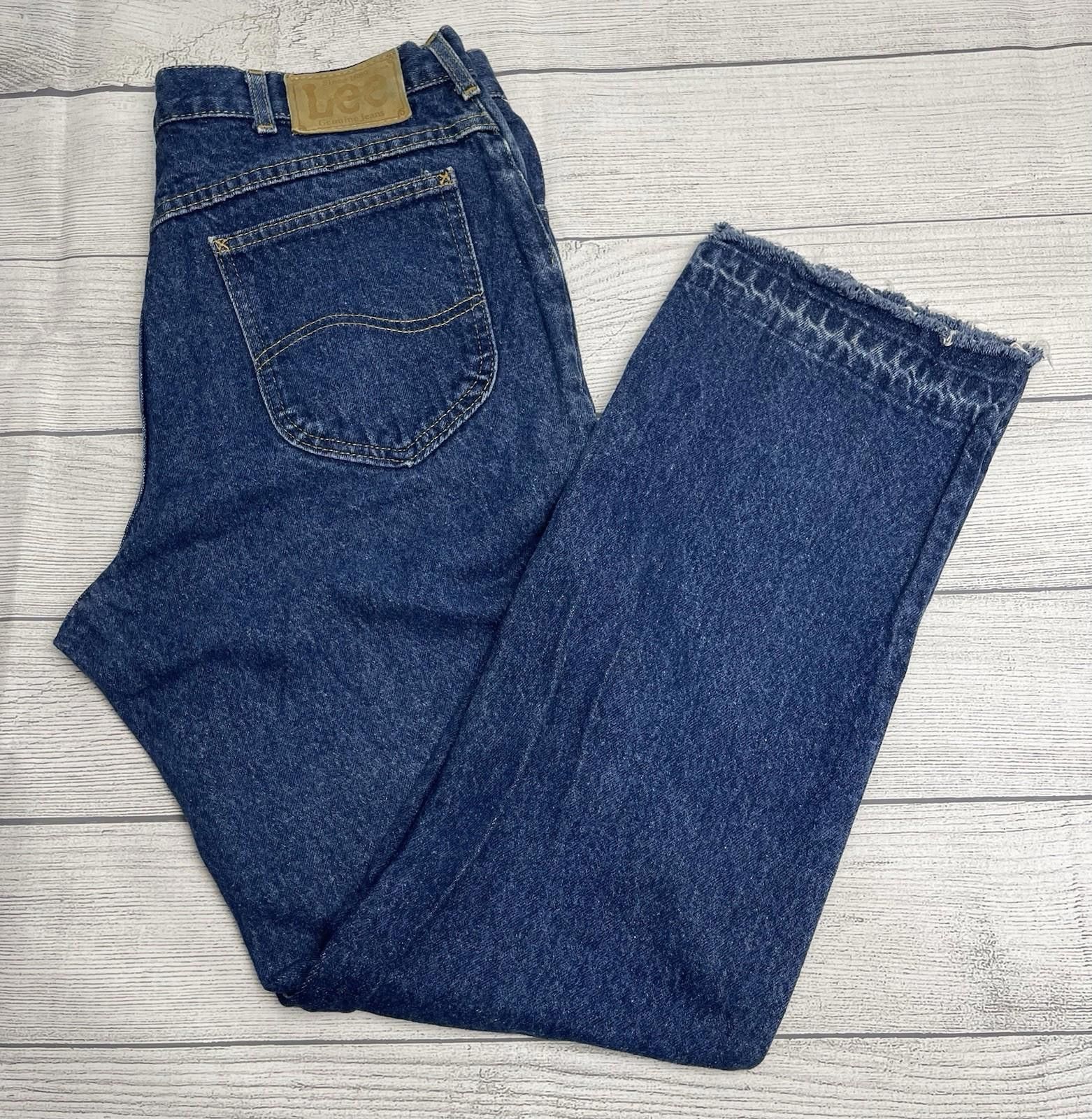 Lee Vintage Lee Jeans Mens 36x30 Dark Wash 80s Size US 36 / EU 52 - 1 Thumbnail