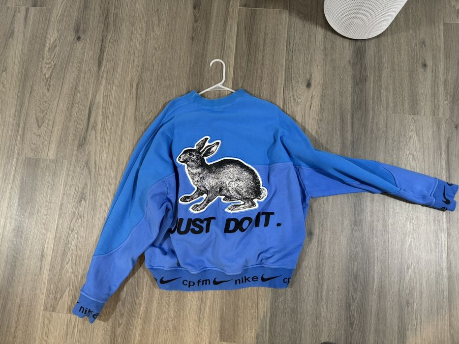 Nike Nike x CPFM No Finish Line Just Do It Blue Crewneck Size XL