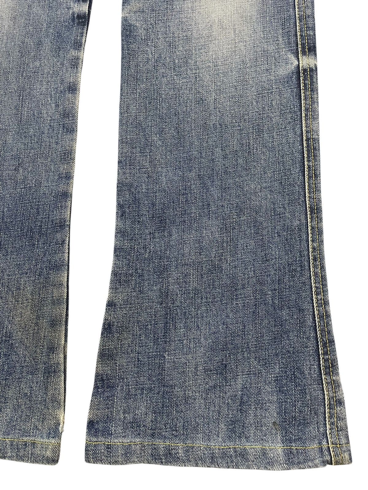 If Six Was Nine Vintage Japanese Brand Faded Wash Style Distress Flare Jeans Size US 30 / EU 46 - 8 Thumbnail