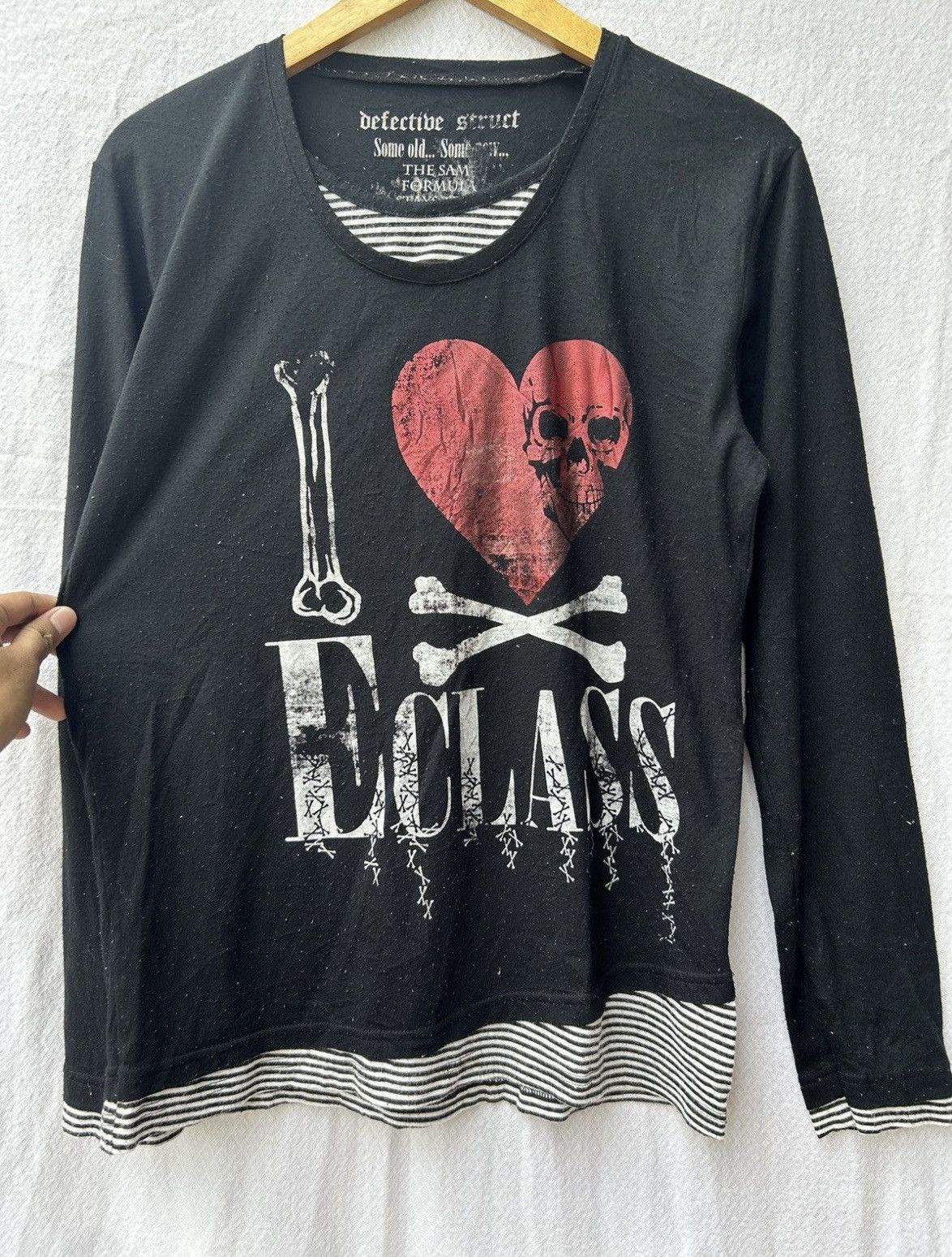 Japanese Brand Detictibe struct skull layered longsleeve Size US M / EU 48-50 / 2 - 3 Thumbnail
