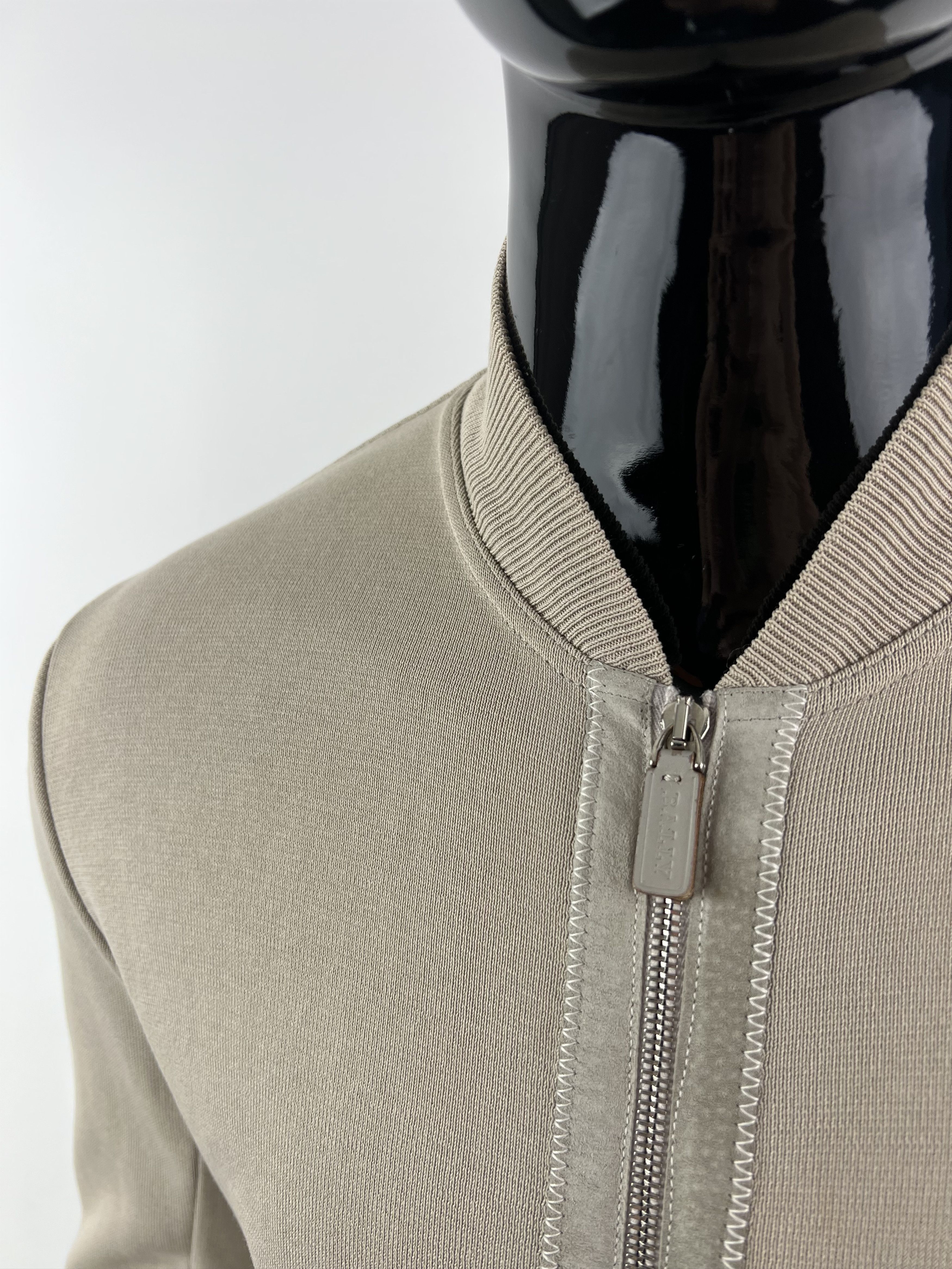 Bally Bally Men's Beige Full Zip Bomber Jacket Size IT48 Size US M / EU 48-50 / 2 - 3 Thumbnail