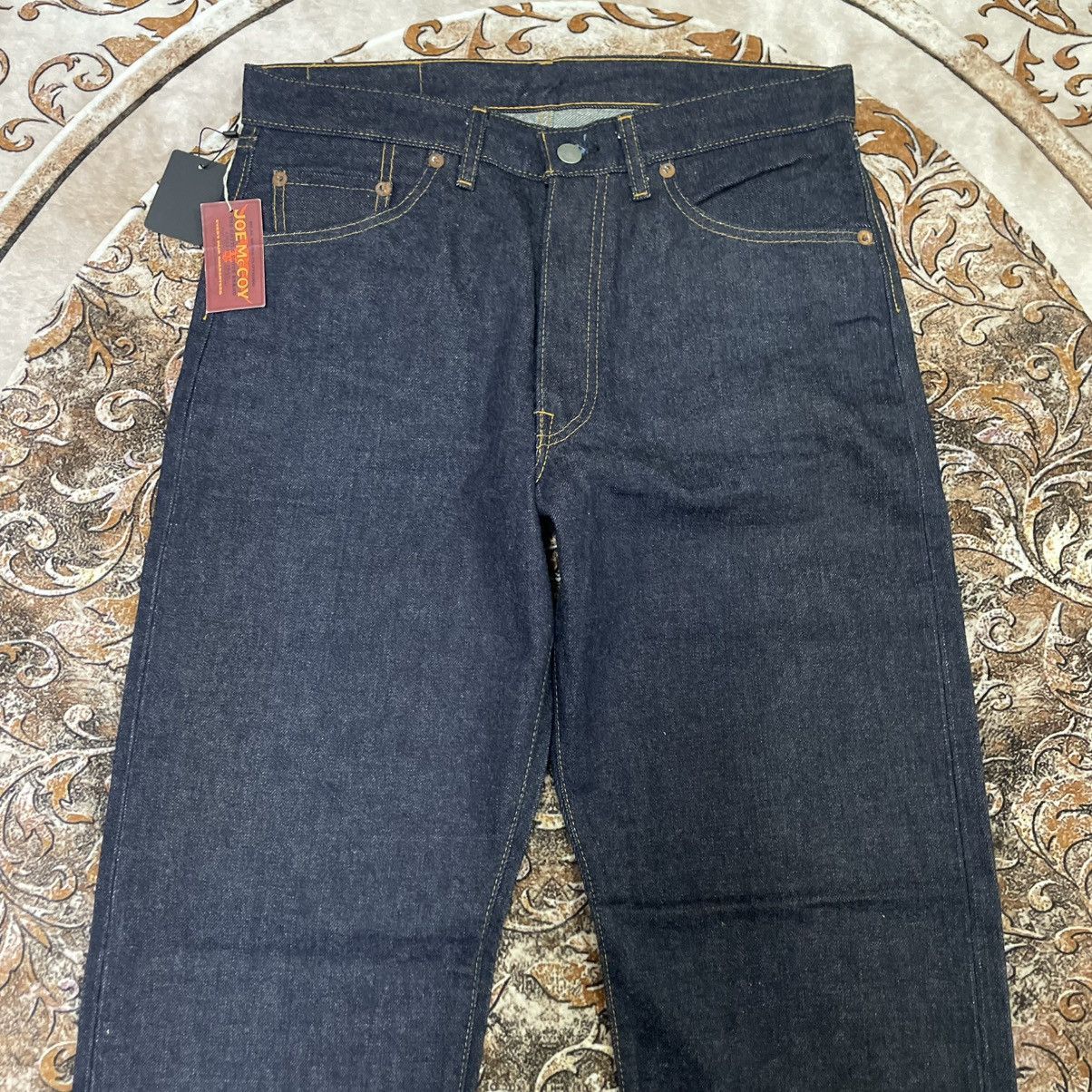 The Real McCoy's 🔥🇯🇵NOS Unworm Joe Mc Coy Stoned Washed Selvedge Denim Jeans Size US 32 / EU 48 - 2 Thumbnail