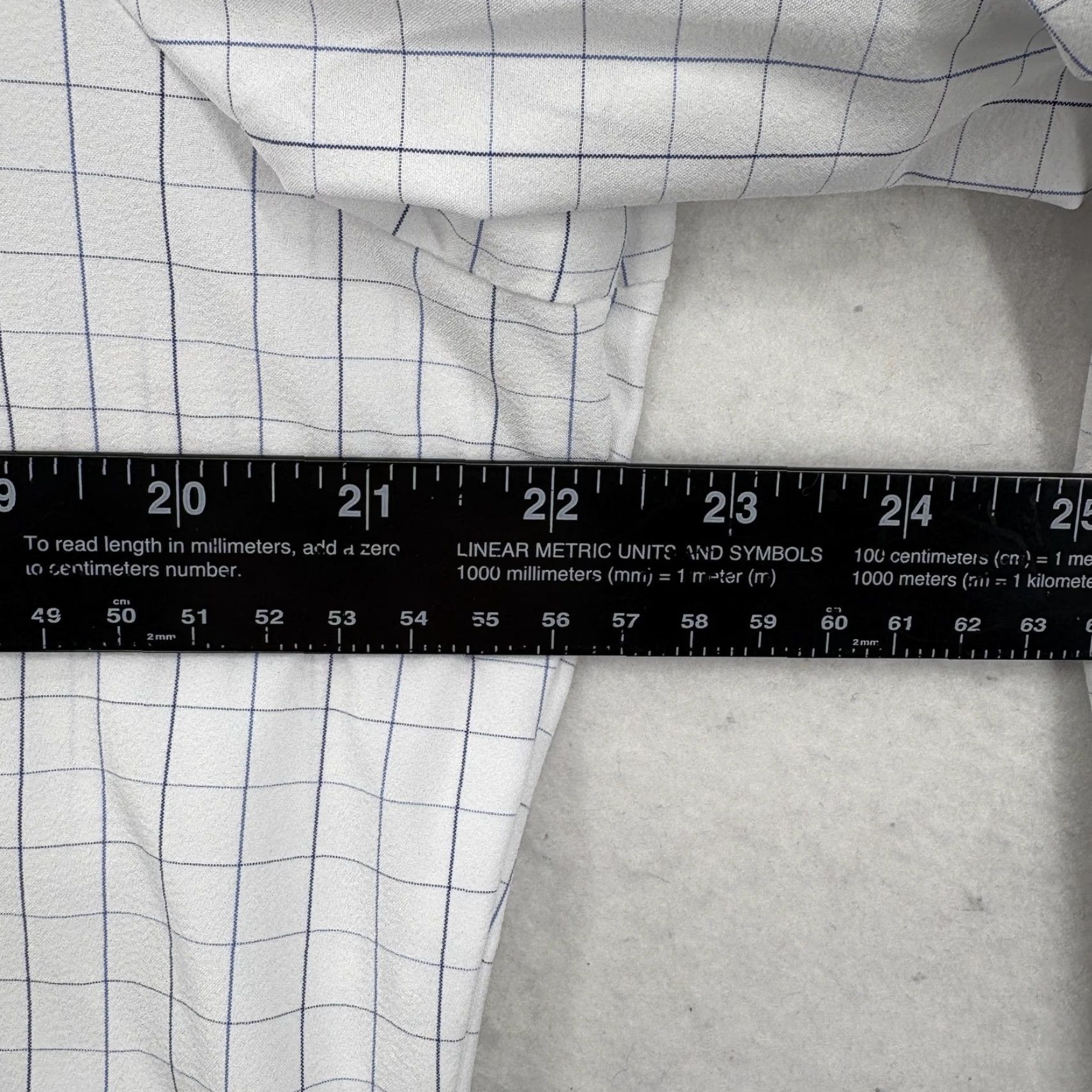Mizzen+Main Mizzen+Main Leeward Shirt Mens Large White Check Trim Fit Non Iron Stretch Work Shirt Size US L / EU 52-54 / 3 - 7 Thumbnail