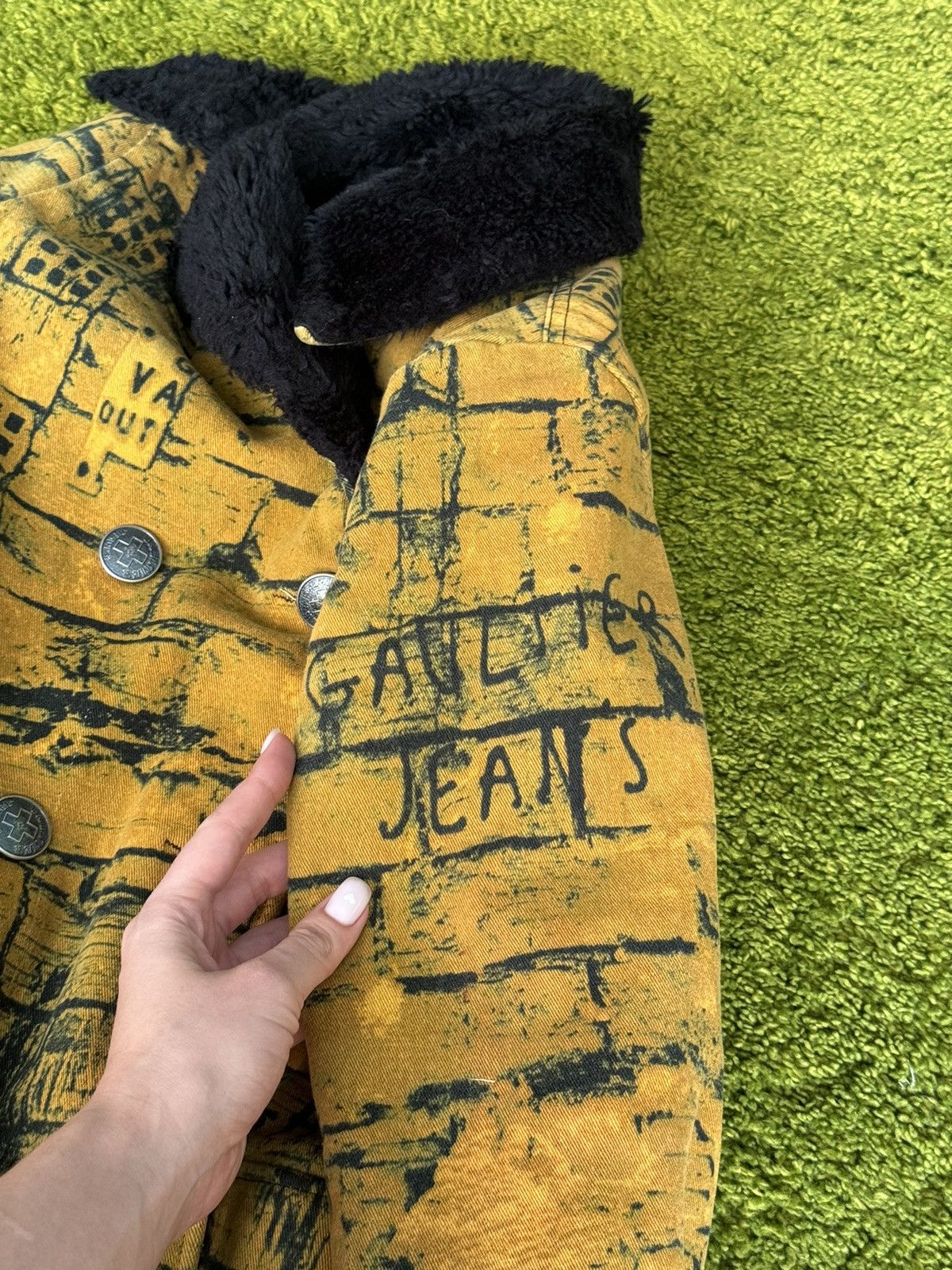 Jean Paul Gaultier × Vintage Jean Paul Gaultier F/W 1997 archive fight racism denim coat Size S / US 4 / IT 40 - 12 Thumbnail