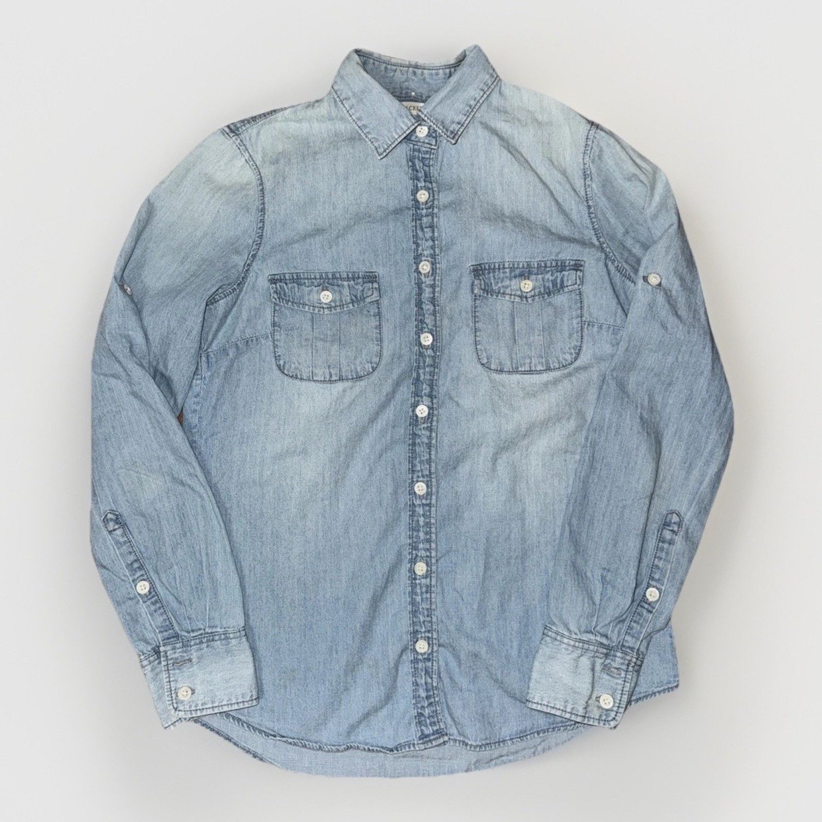 J.Crew Women’s J Crew Double Pocket Denim Shirt Blue Size 2 18x24 Size XS / US 0-2 / IT 36-38 - 1 Thumbnail
