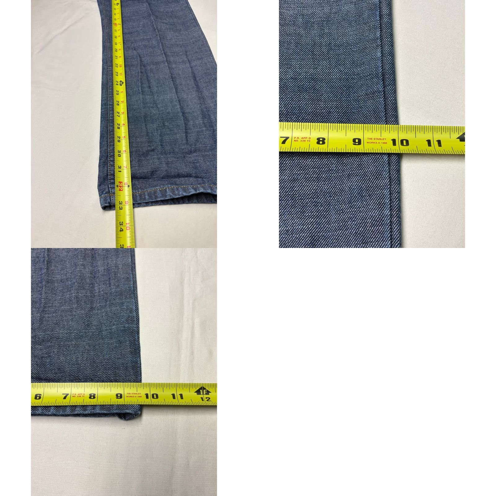 Wrangler VINTAGE Wrangler Jeans Men Blue Denim 36X33 Relaxed Fit Cotton 5-Pocket Denim Jeans Men Blue Denim Relaxed Vintage Wrangler Mens Clothing Size US 36 / EU 52 - 9 Thumbnail