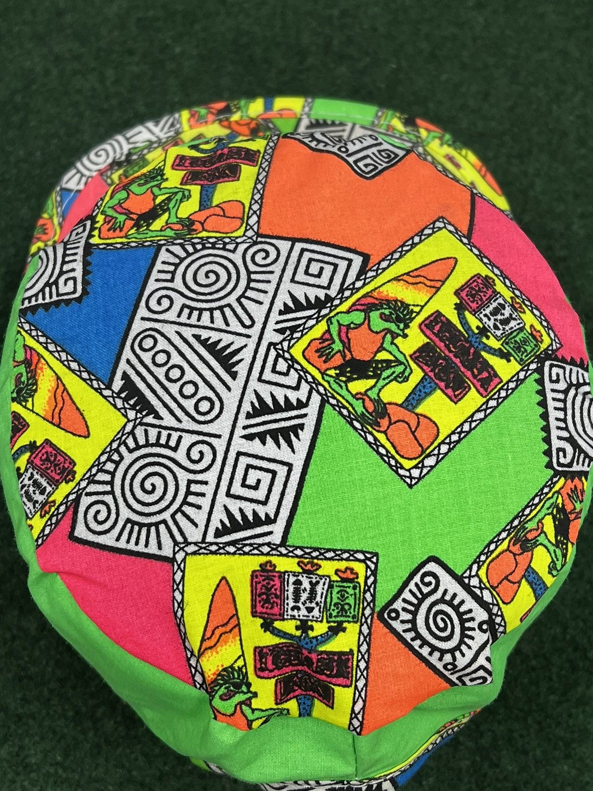 Vintage Vintage 90s Fatco Patrol Neon Snapback Hat Size ONE SIZE - 3 Thumbnail