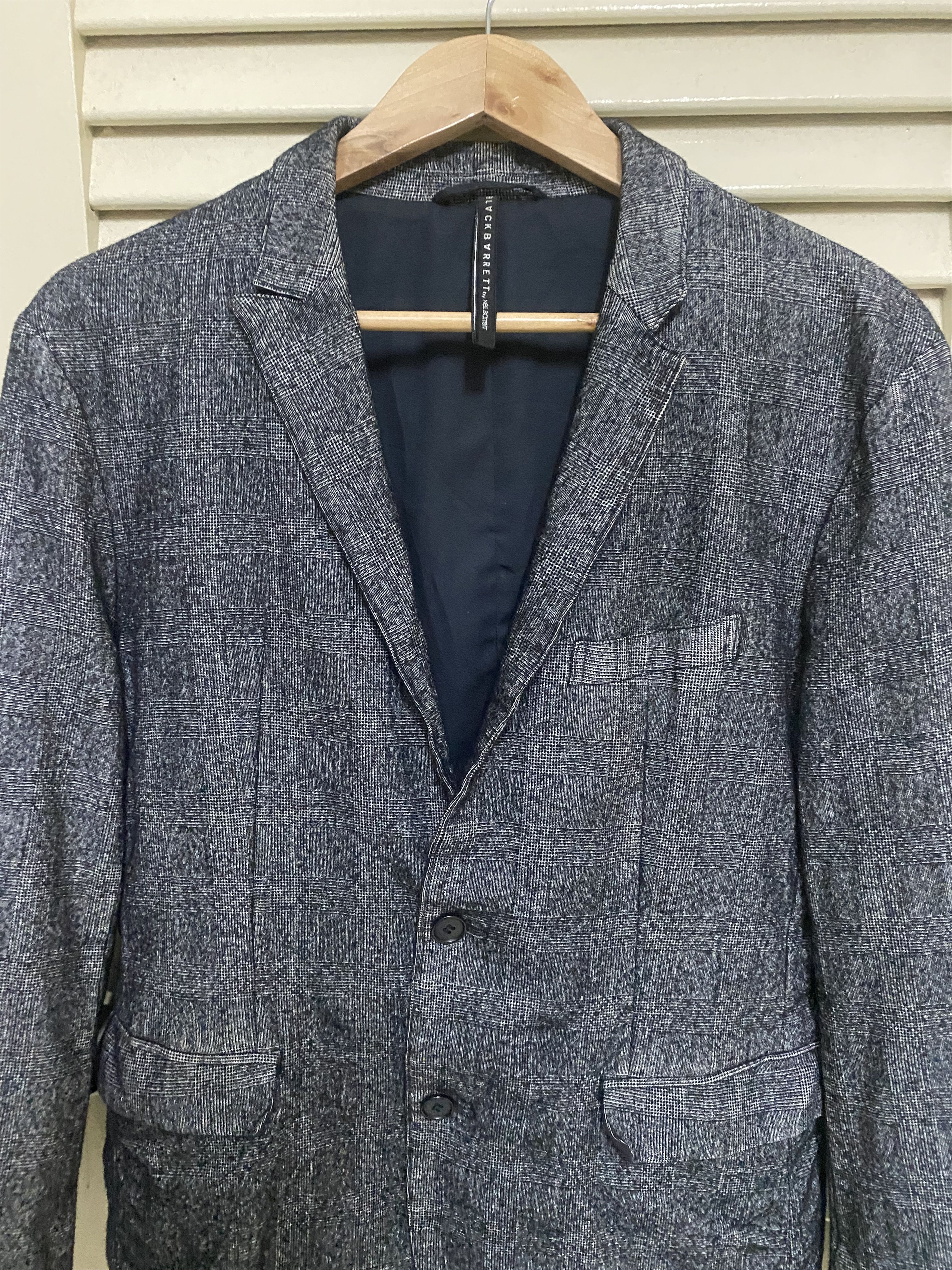 Neil Barrett BlackBarrett Coat Tartan Suit Size 42R - 3 Thumbnail