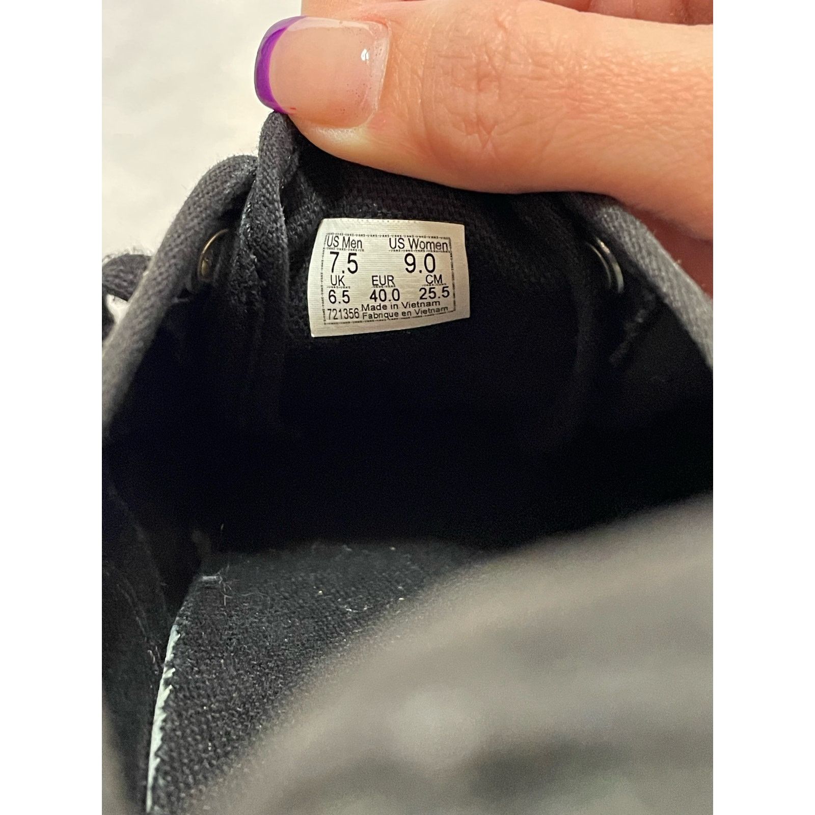 Vans Classic Black Vans Skate Shoes Men's 7.5 / Women's 9 Size US 7.5 / EU 40-41 - 8 Thumbnail