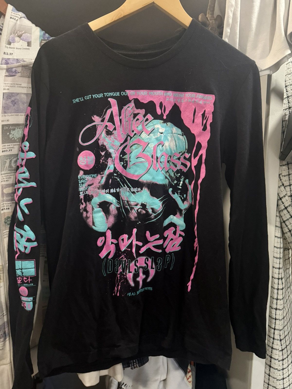 Band Tees Alice Glass x Kill Your God Long Sleeve 2019 Size US M / EU 48-50 / 2 - 1 Thumbnail