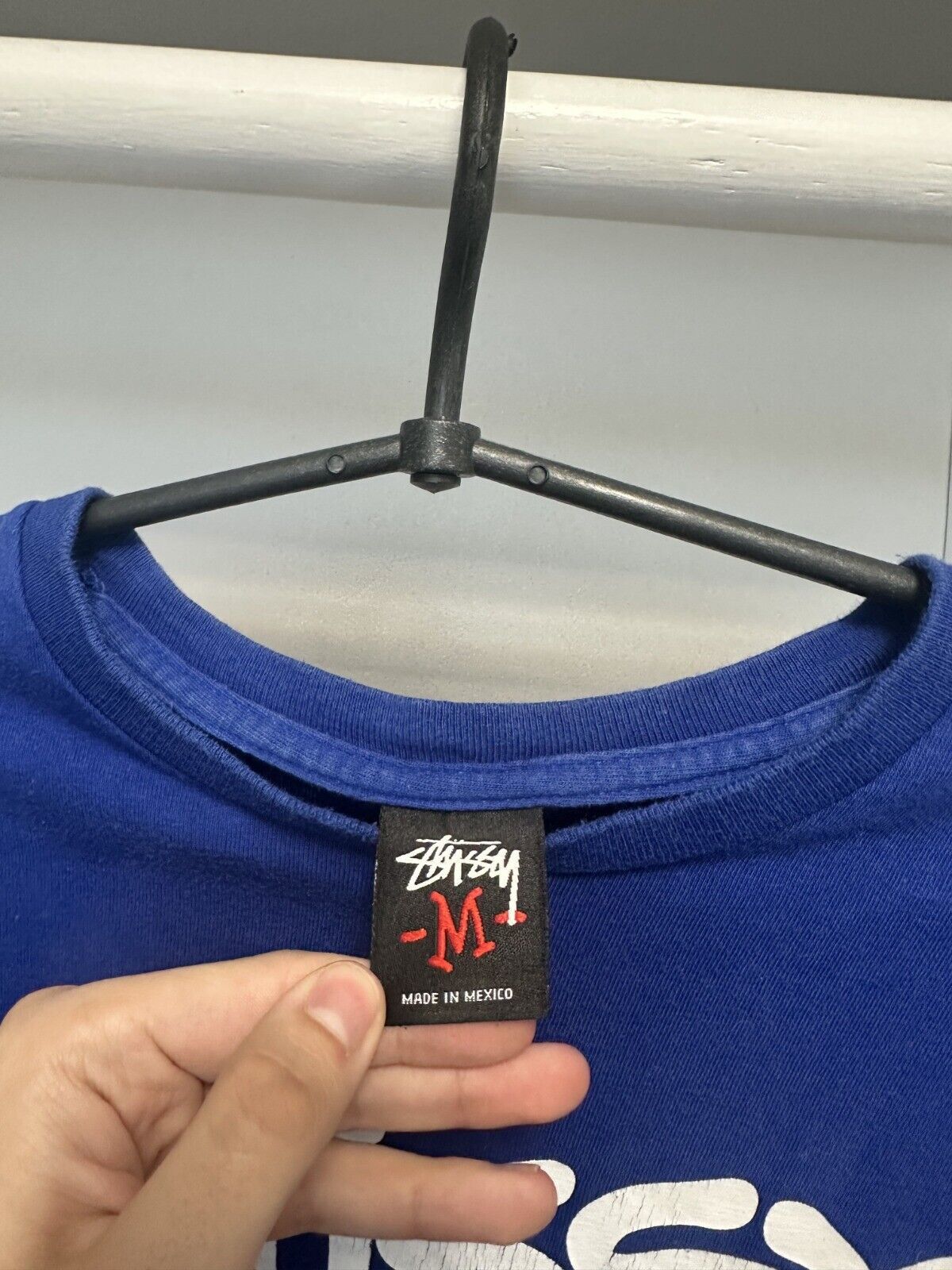 Stussy Stussy Men's Vintage Blue Big Logo T-Shirt Size M Size US M / EU 48-50 / 2 - 4 Thumbnail
