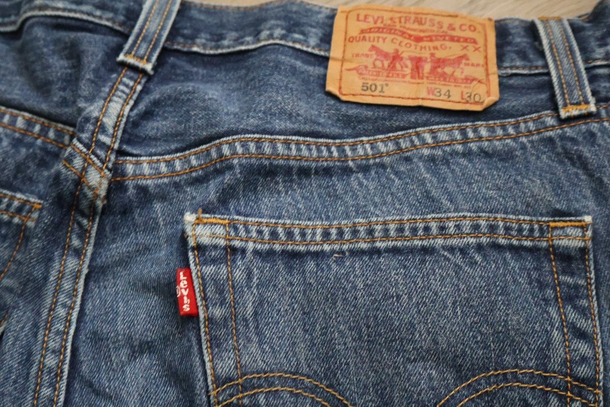 Levi's Vintage Levi’s 501 Straight Leg Jeans – W34 L30 Size US 34 / EU 50 - 3 Thumbnail
