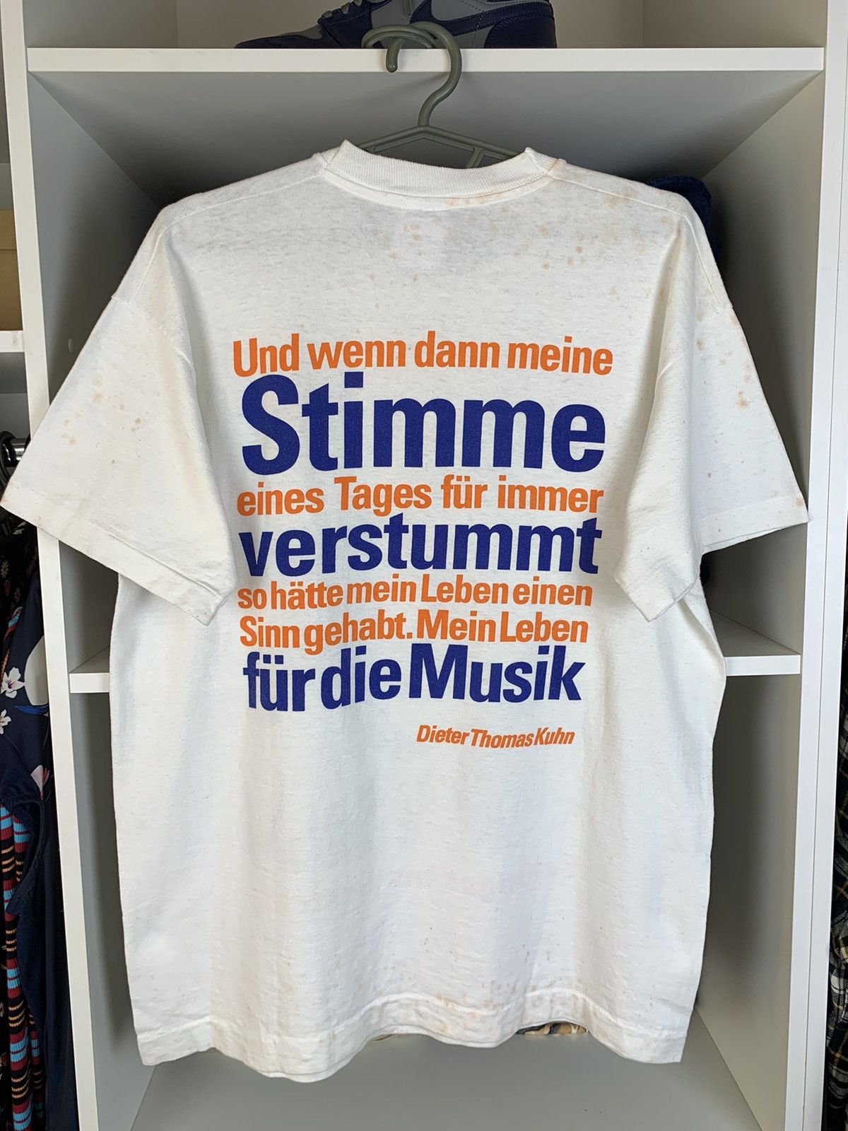 Band Tees × Vintage Vintage Dieter Thomas Kuhn Single Stitch T-shirt Size US L / EU 52-54 / 3 - 15 Thumbnail