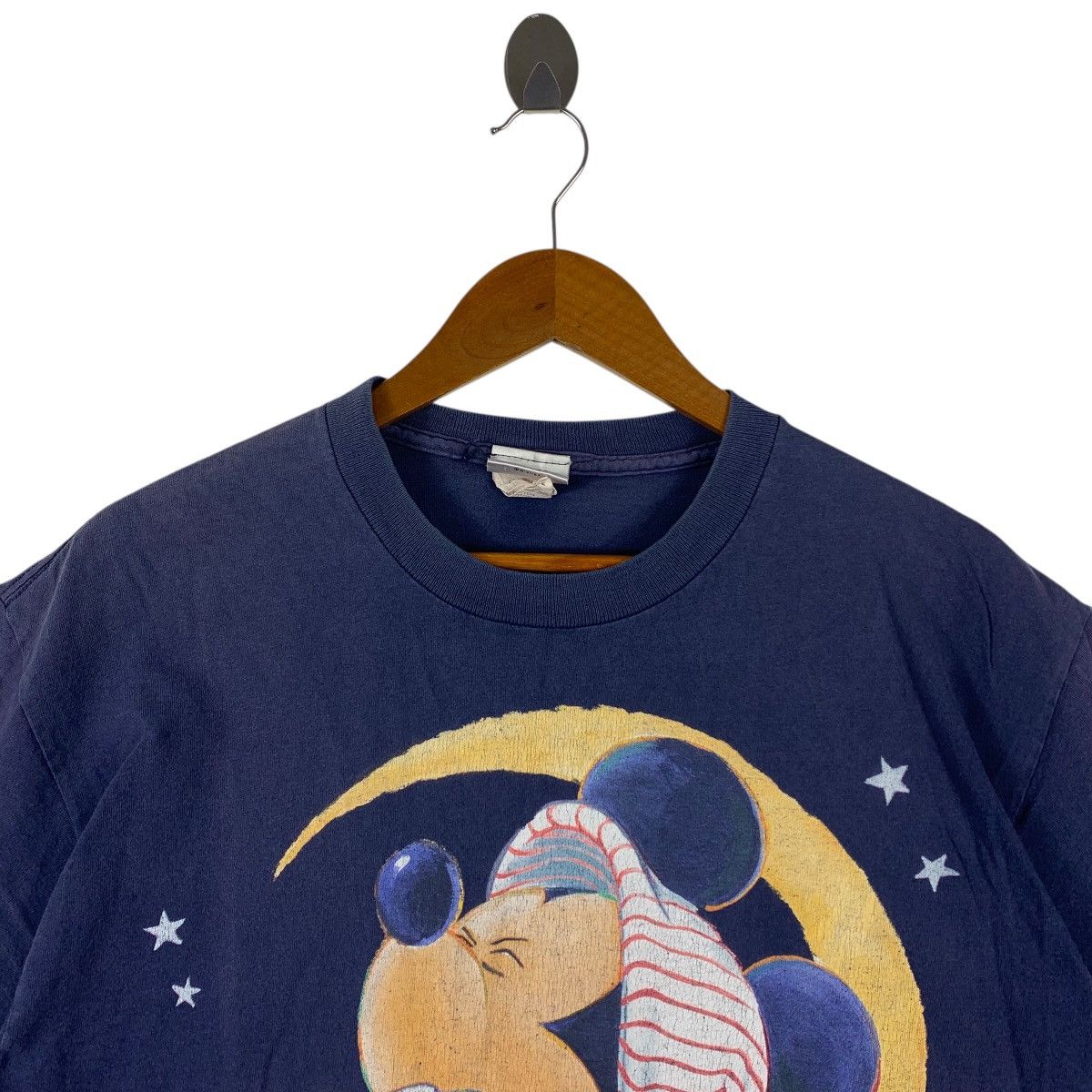 Disney Vintage 90s Mickey Mouse Sleepy Yawning Tee Size US M / EU 48-50 / 2 - 2 Thumbnail