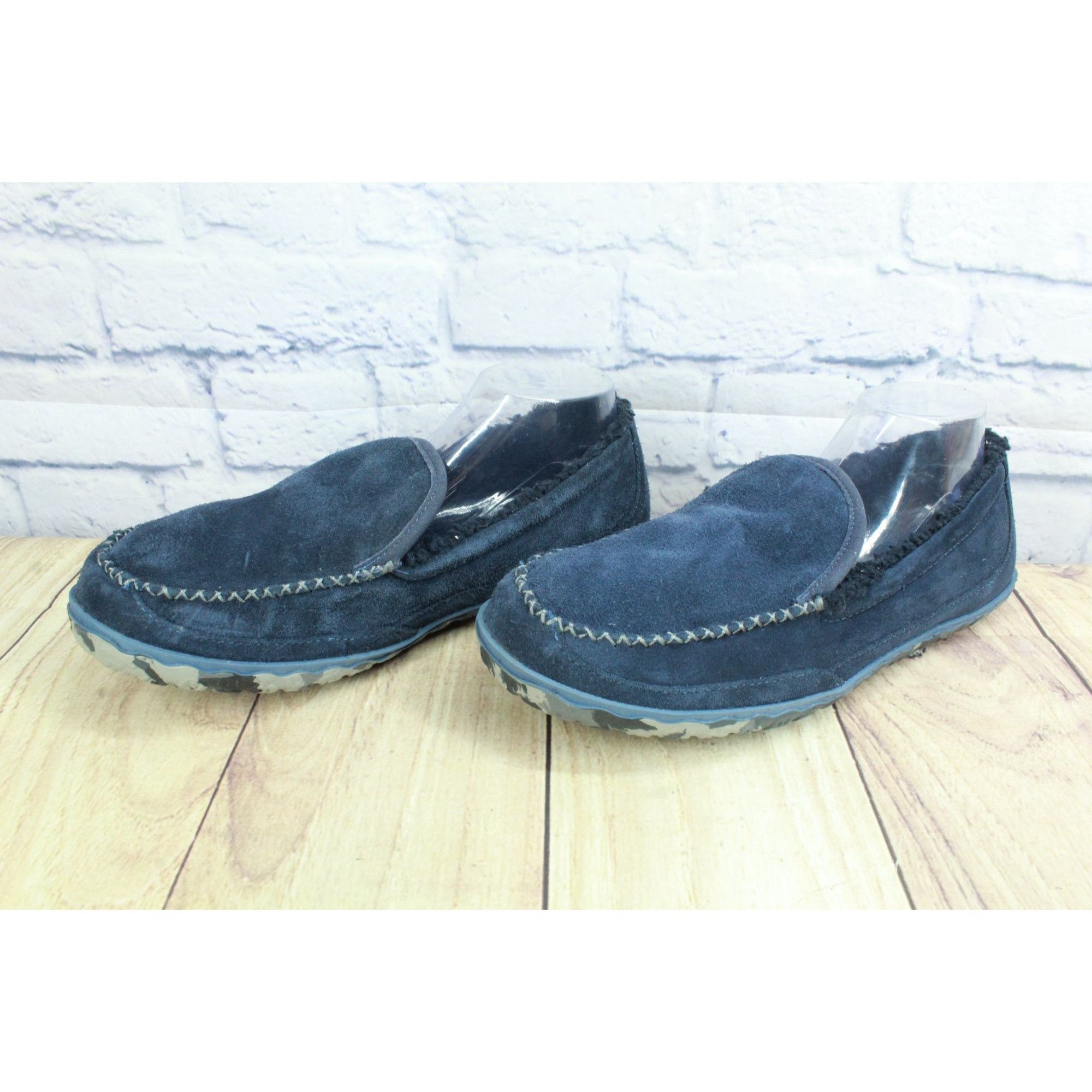 L.L. Bean LL Bean Carbon Navy Fleece Lined Slippers Men's Size 11 Size US 11 / EU 44 - 2 Thumbnail