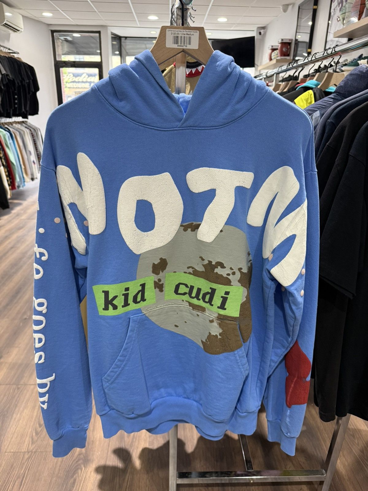 Kid Cudi Kid Cudi x CPFM Man on the Moon III Hoodie Blue Medium Size US M / EU 48-50 / 2 - 1 Thumbnail