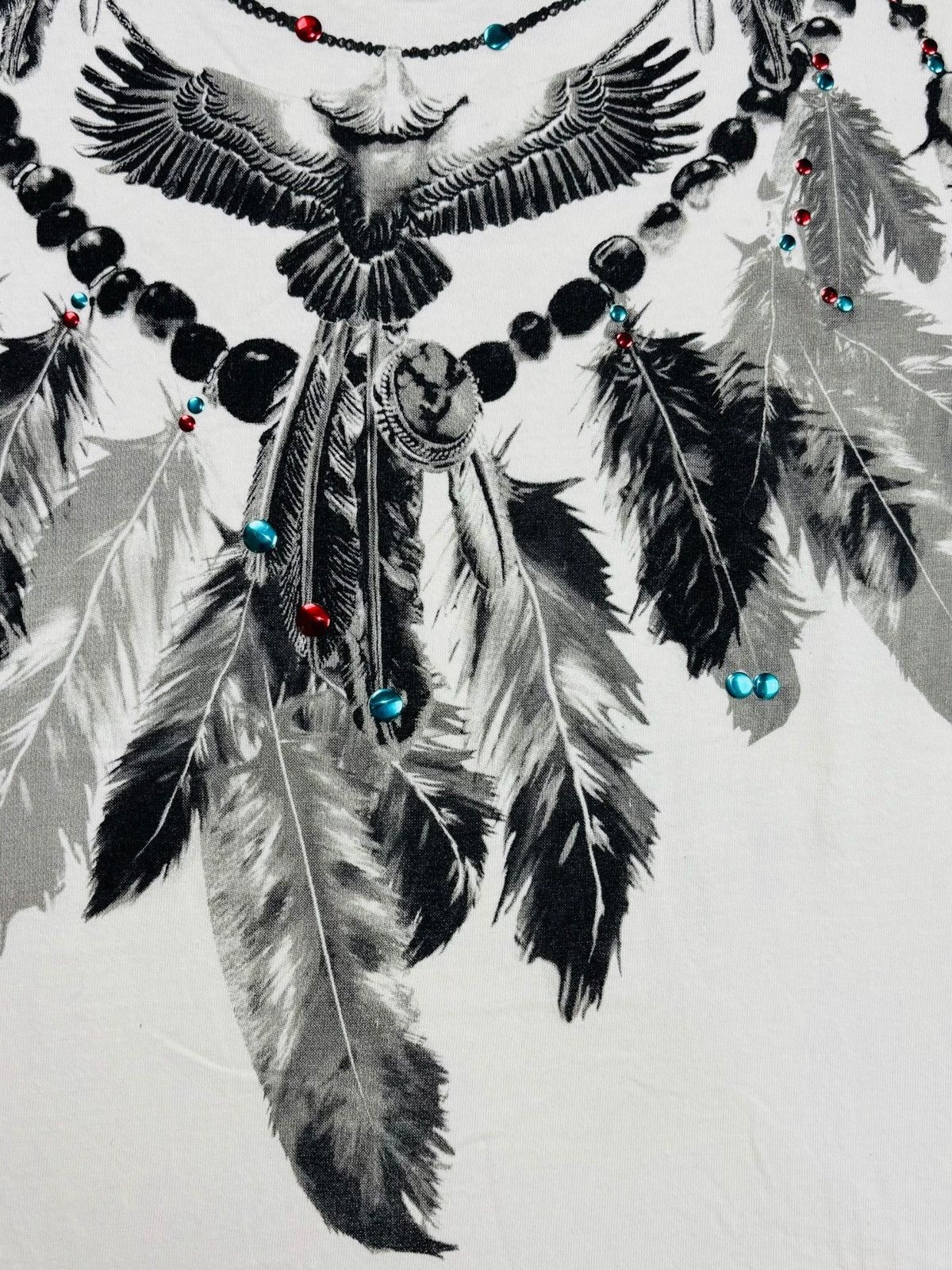 GOA 2000s Liquid Boy - Printed Ethnic Feather Necklace LS Size US M / EU 48-50 / 2 - 6 Thumbnail