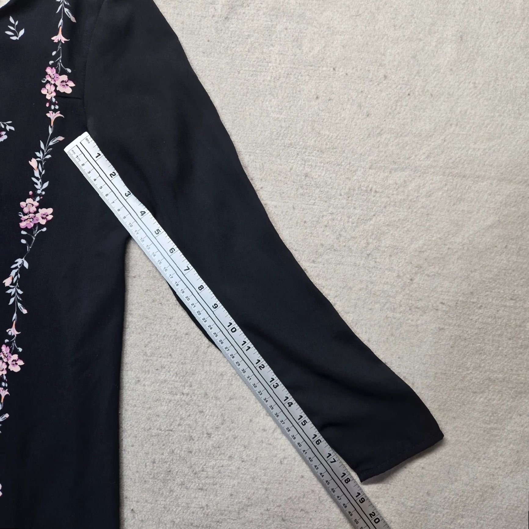Vintage Xhilaration Shirt Floral Black with Purple Flowers Adult Womens Size S Small Size S / US 4 / IT 40 - 5 Thumbnail