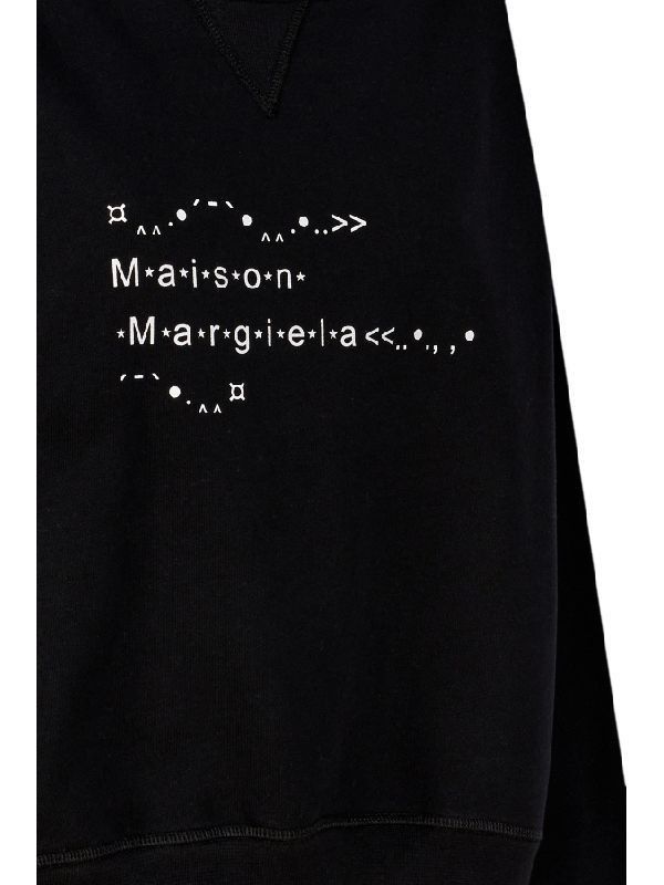 Maison Margiela oc11z1225 Font Generator Sweatshirt in Black Size S / US 4 / IT 40 - 3 Thumbnail