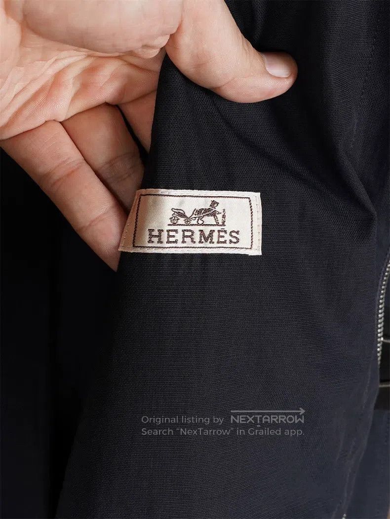 Hermes Hermes Men's 2025 Spring and Summer Thin Light Blue Jacket Size US M / EU 48-50 / 2 - 6 Thumbnail
