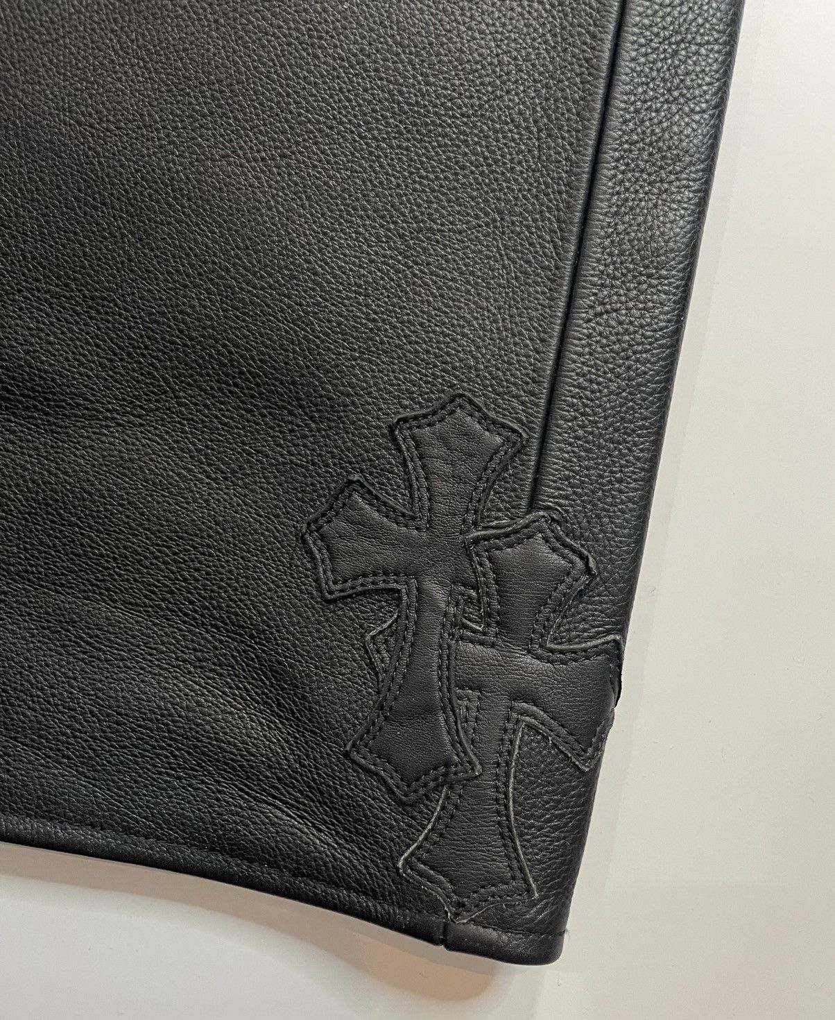 Chrome Hearts Chrome Hearts cross patch leather biker pants Size US 34 / EU 50 - 3 Thumbnail