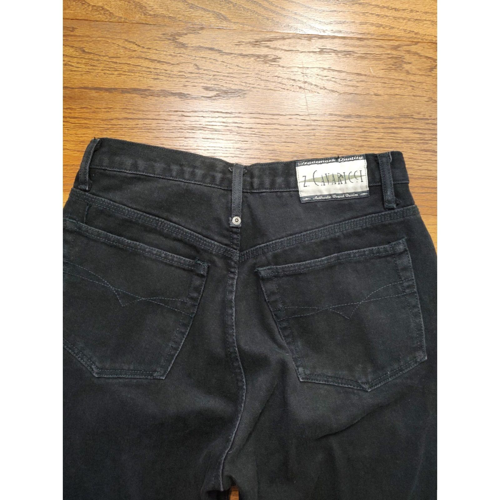 Denime VINTAGE Z Cavaricci Jeans Regular Fit Denim Black Womens 29x32 Zip 5-Pocket Stretch Classic Retro Y2K Vintage Shirt? Size 29" - 7 Thumbnail