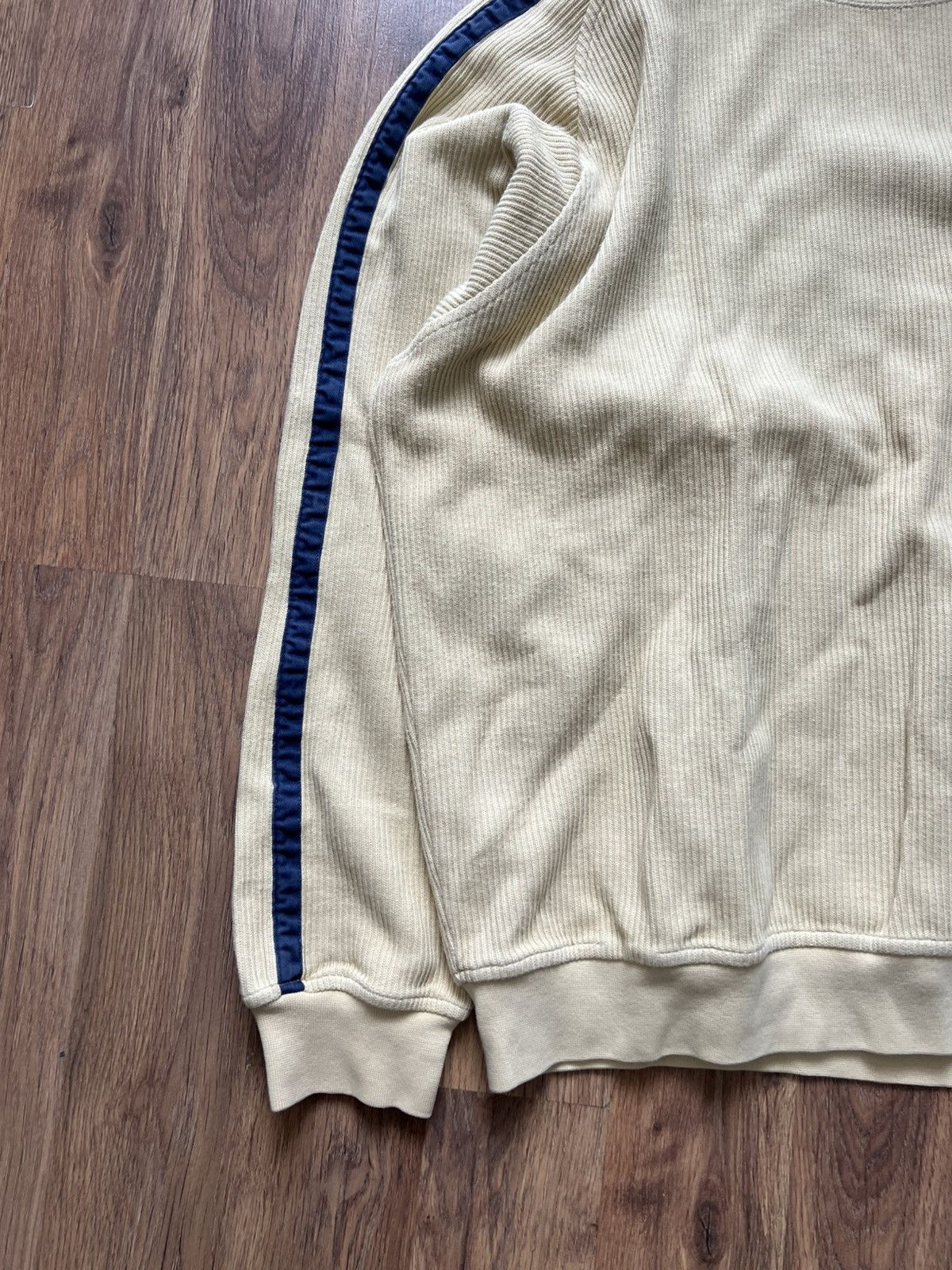 Nike Nike Beige Ribbed Crewneck Size US L / EU 52-54 / 3 - 2 Thumbnail