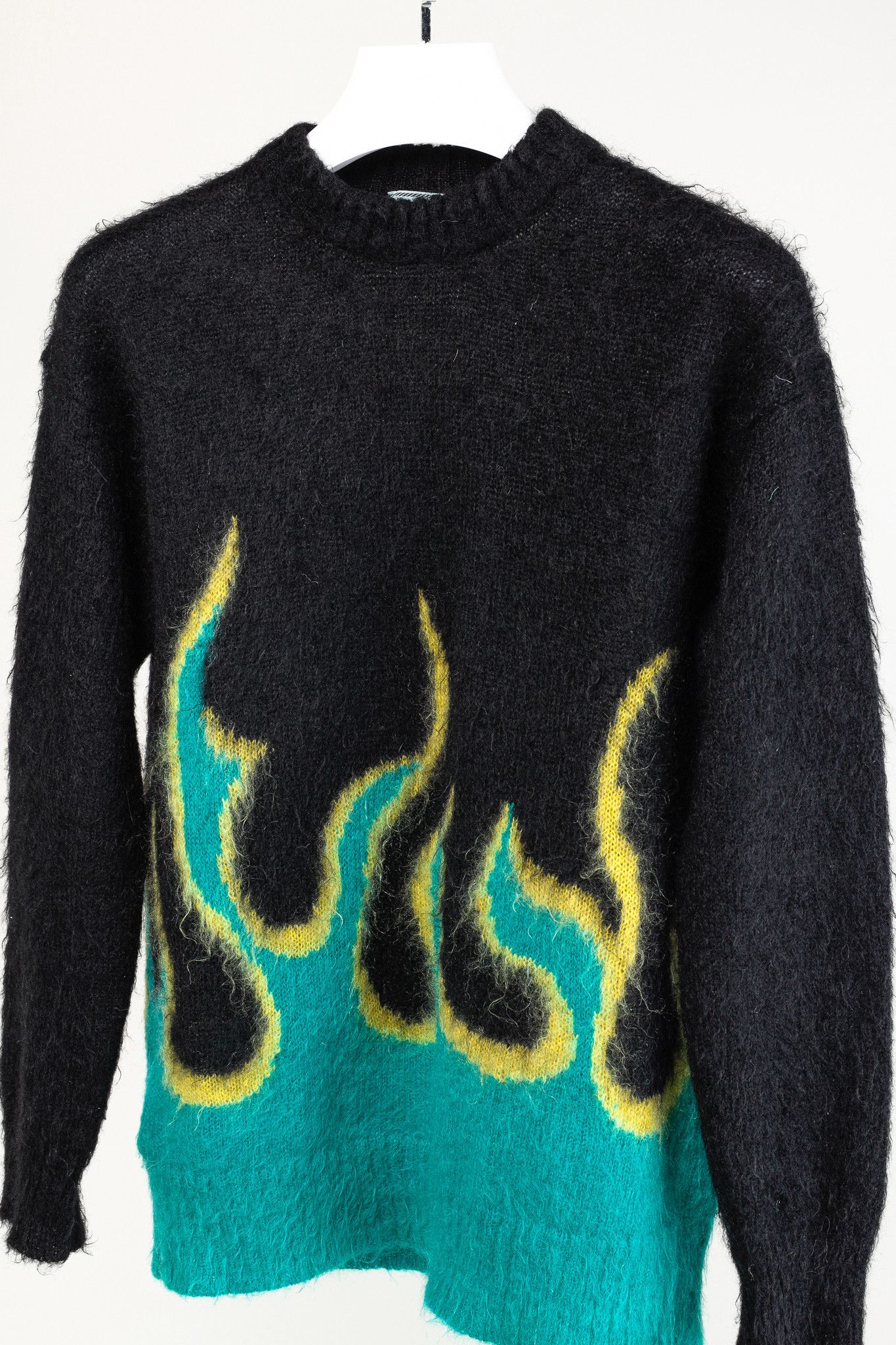 Prada Prada AW/18 Black Flame Intarsia-Knit Mohair-Blend Sweater Size XS / US 0-2 / IT 36-38 - 3 Thumbnail