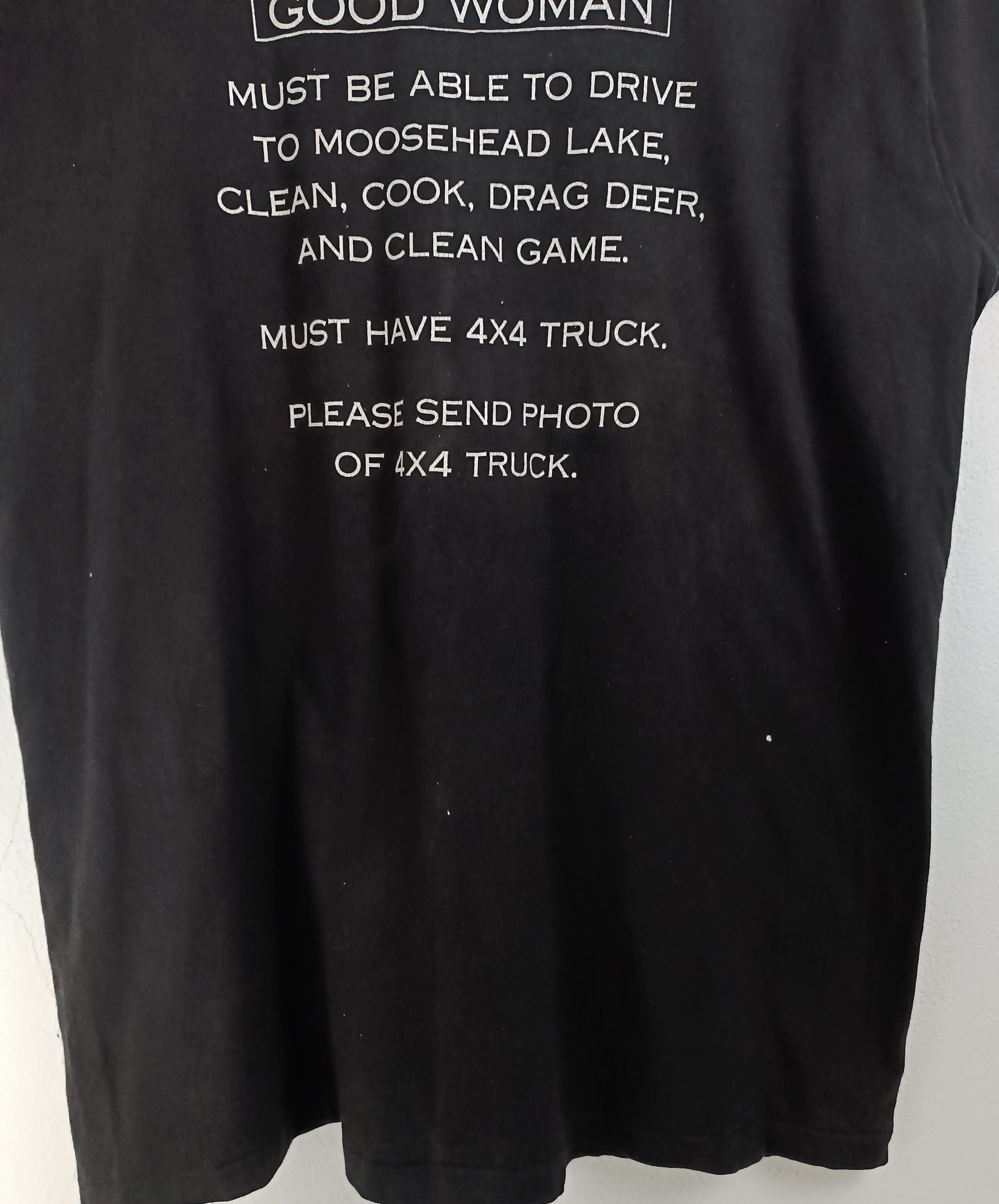 Other VINTAGE 90'S WANTED GOOD WOMAN HUMOR ADULT FUNNY TEE TRUCK Size US XL / EU 56 / 4 - 7 Thumbnail