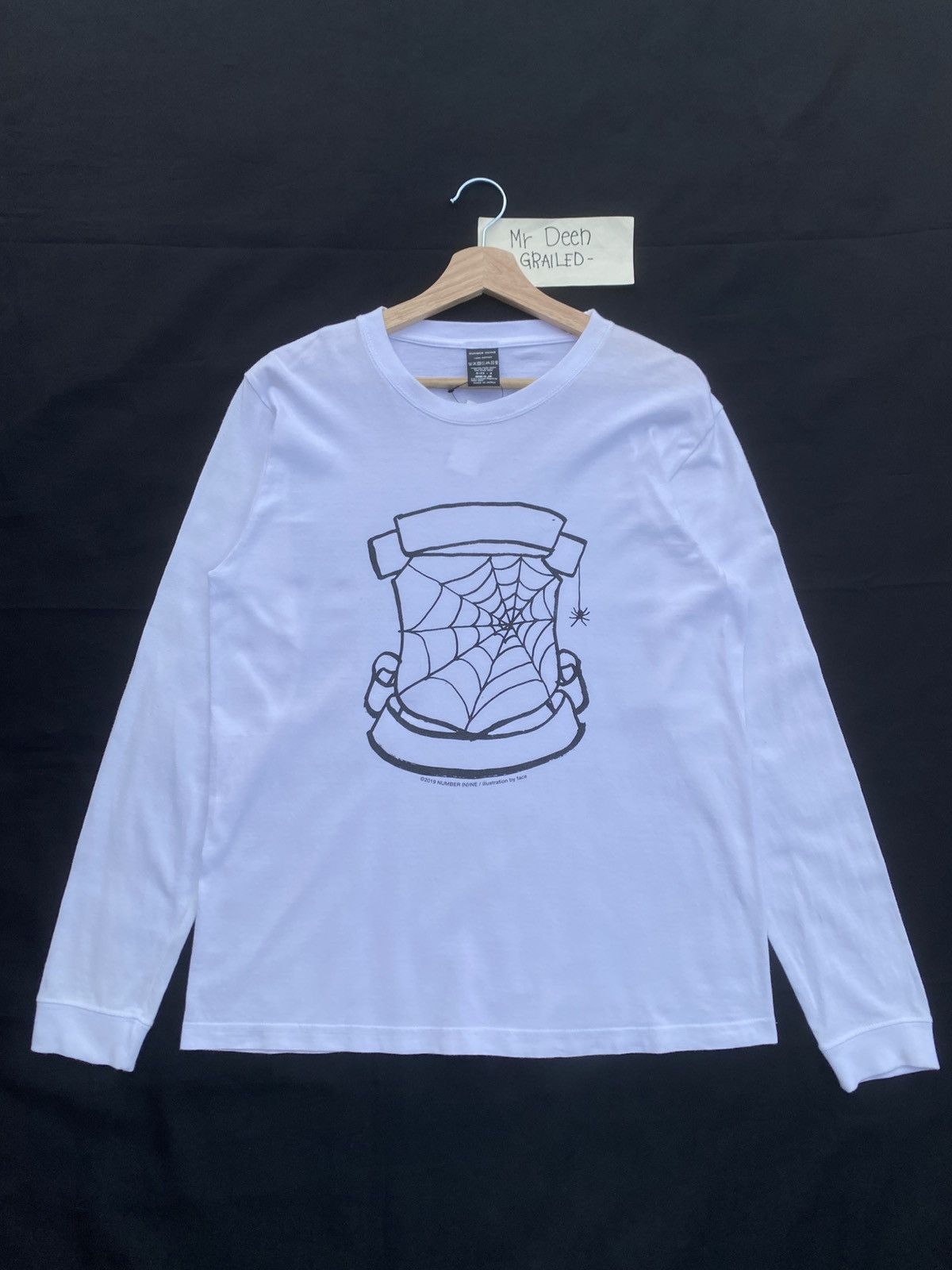 Number (N)ine Rare Number Nine Illustration For Face Lambretta Longsleeve Size US M / EU 48-50 / 2 - 2 Thumbnail