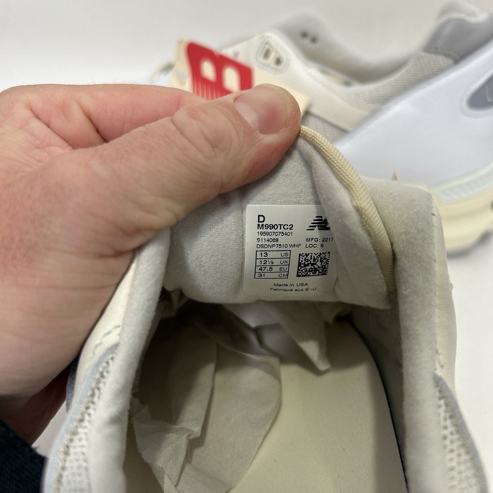 New Balance New Balance x Teddy Santis 990v2 “Sea Salt” M990TC2 Size US 13 / EU 46 - 6 Thumbnail