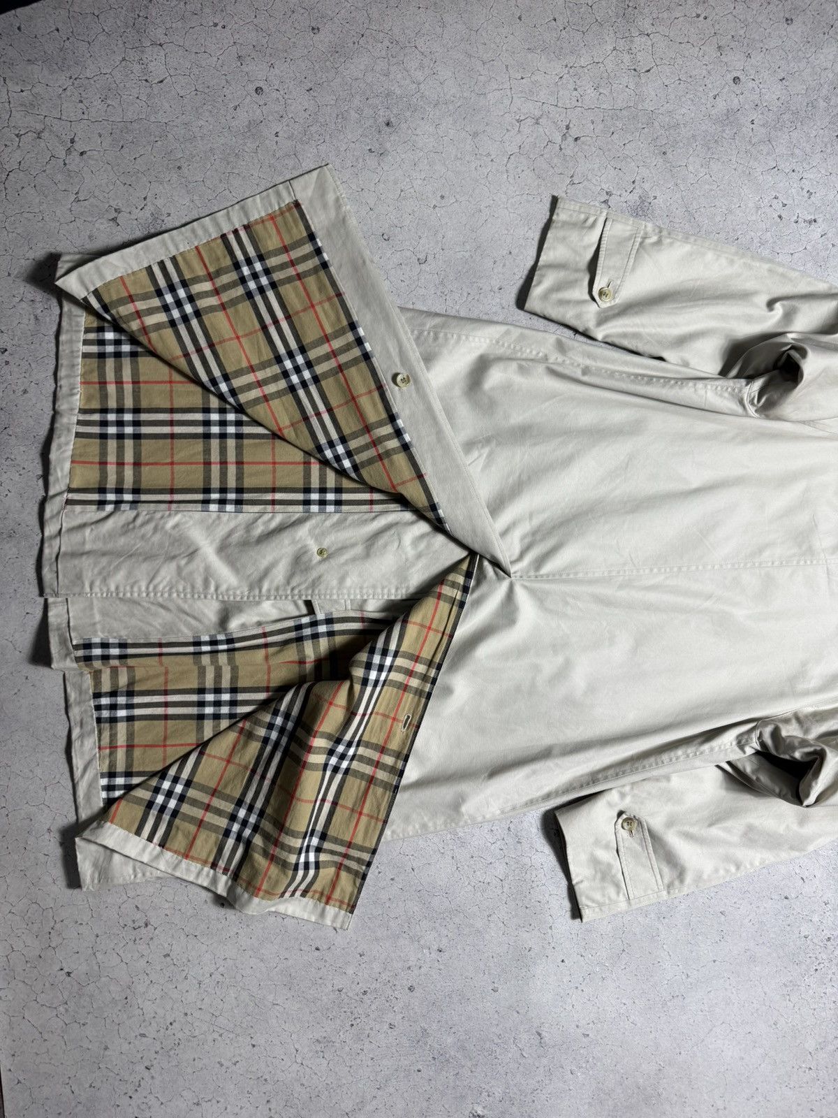 Burberrys Vintage 90’s Trench Coat Plaid