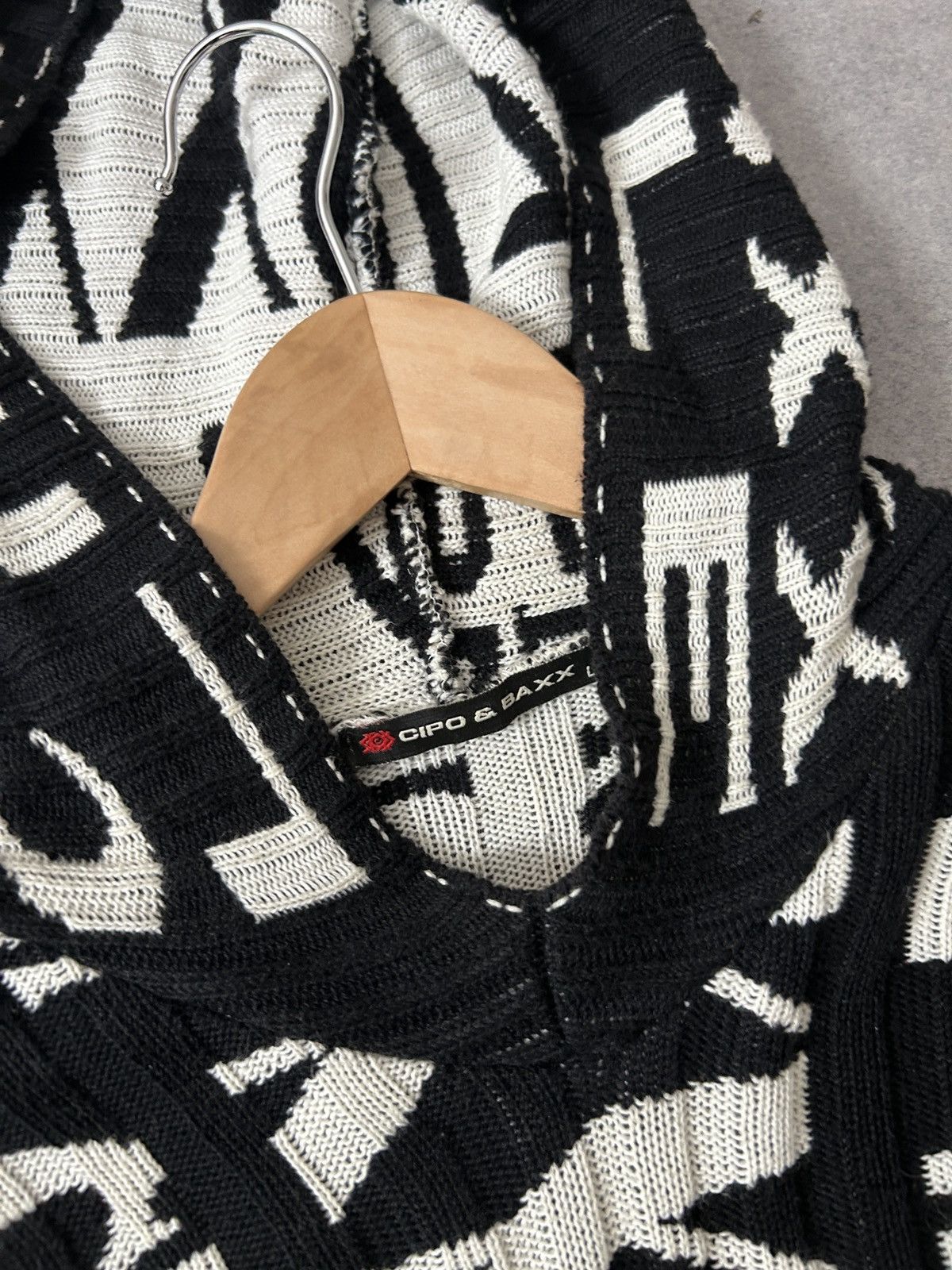 Japanese Brand Vintage Cipo&Baxx Y2k Knit-wear hoodies mens Size US L / EU 52-54 / 3 - 3 Thumbnail