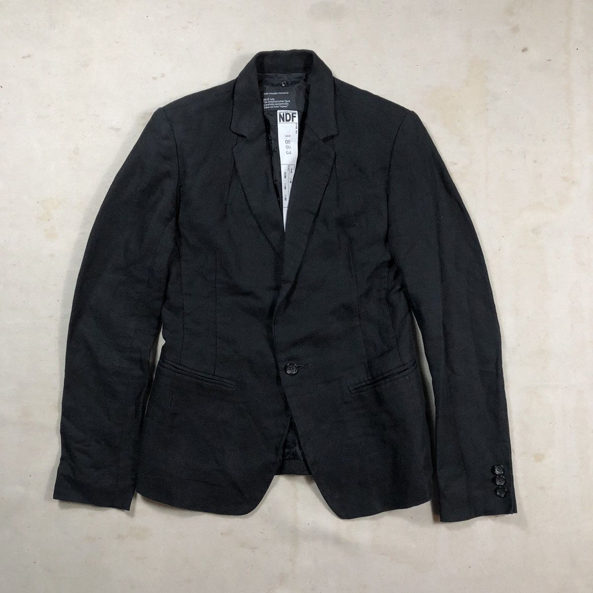 Japanese Brand × Nude: Masahiko Maruyama Nude By Masahiko Maruyama One Button Blazer Size S / US 4 / IT 40 - 1 Thumbnail