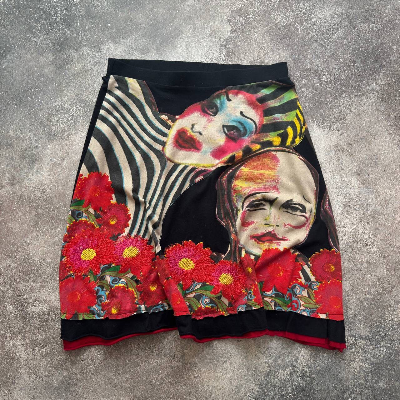 Hysteric Glamour Y2K Avant Garde Vintage JPG Gaultier Vibe Psycho Crazy Skirt Size 30" / US 8 / IT 44 - 1 Thumbnail