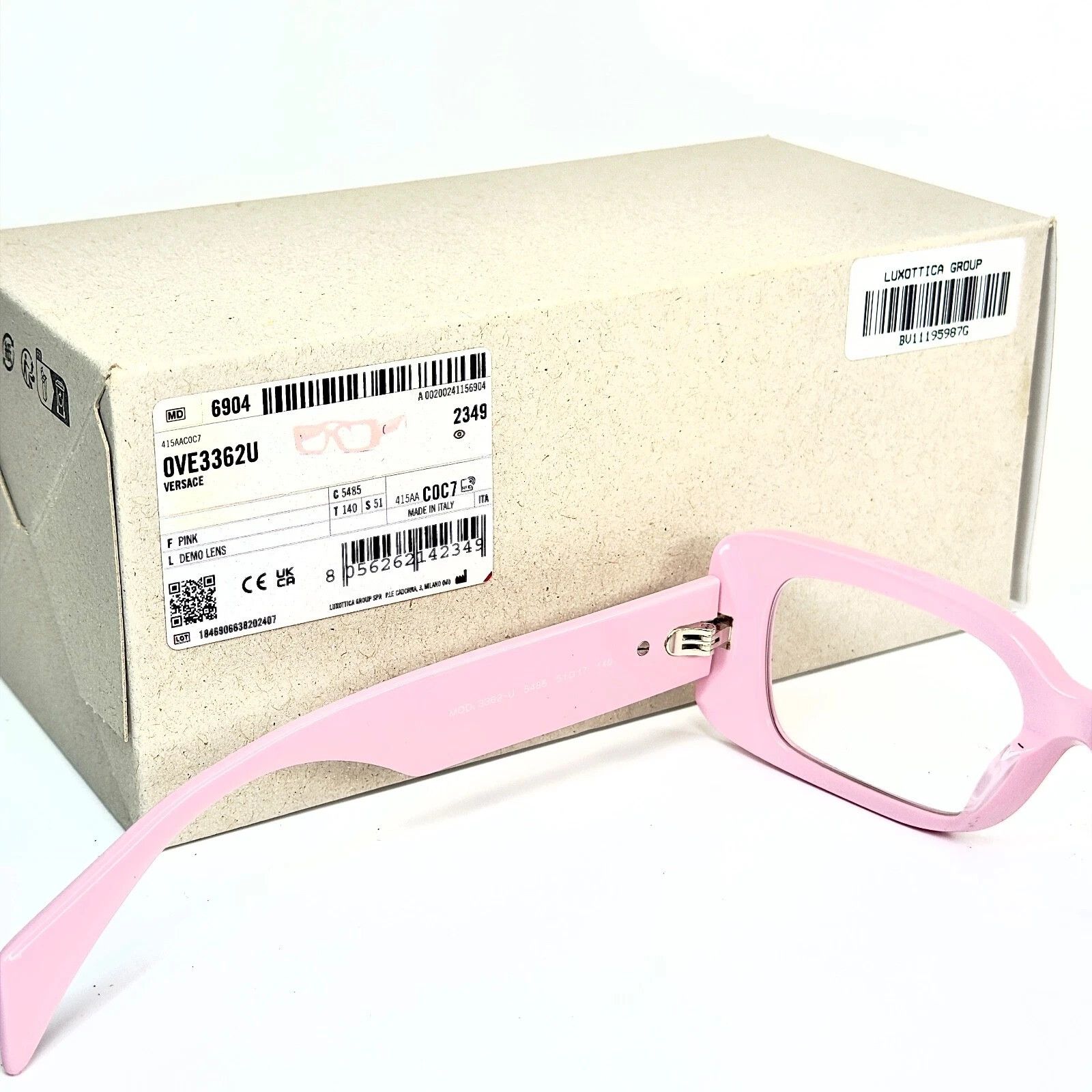 Versace VERSACE VE3362U 3362 Medusa Stud Eyeglasses Optical Frame Size ONE SIZE - 9 Thumbnail