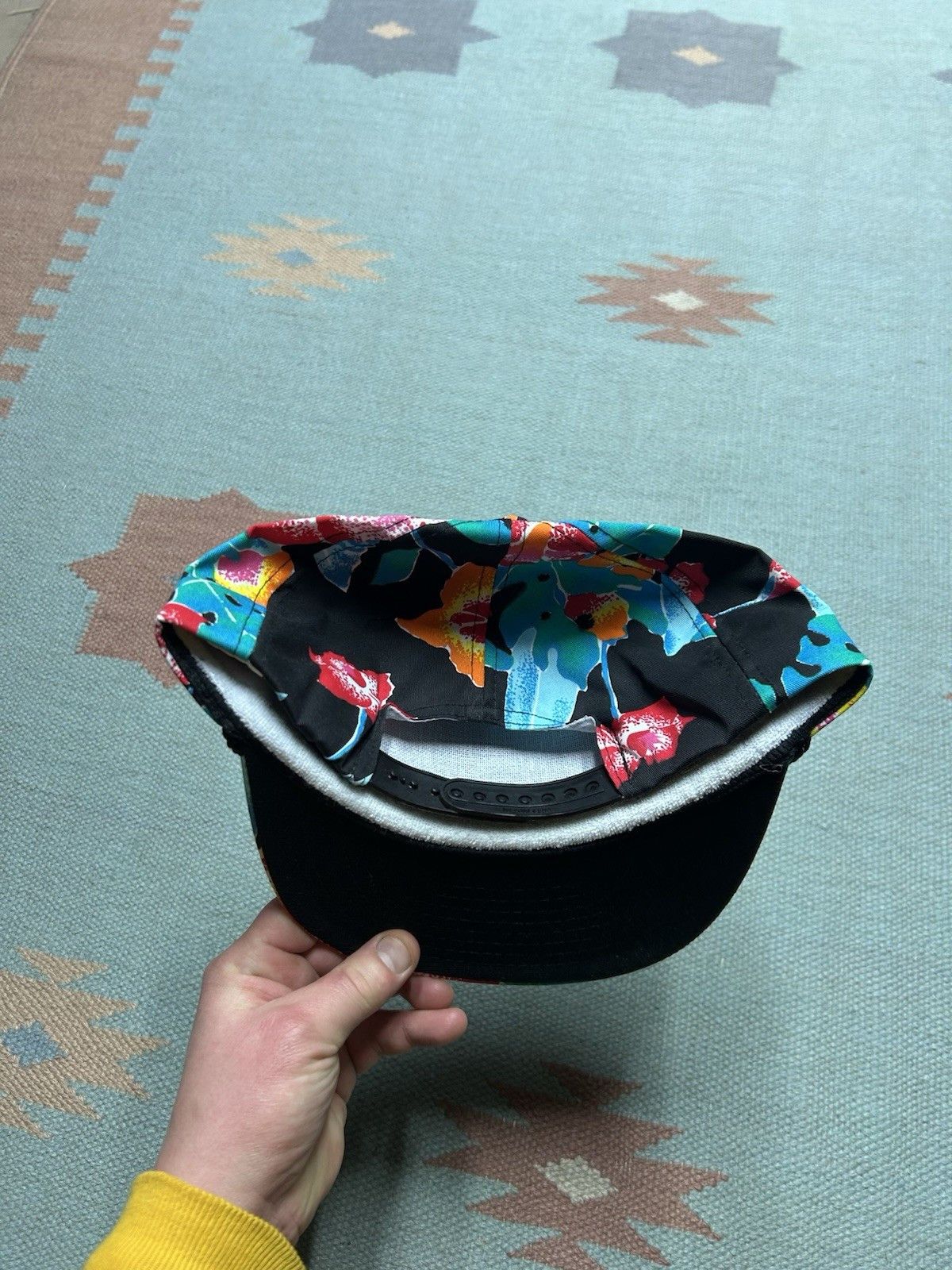 Vintage Vtg hat summer cruising classic car Michigan floral Hawaiian Size ONE SIZE - 4 Thumbnail