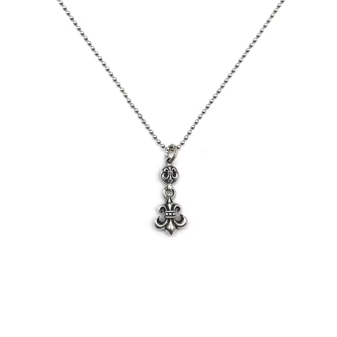 Chrome Hearts Chrome Hearts Silver 1 Ball BS Fleur Ball Chain Necklace Size ONE SIZE - 1 Thumbnail