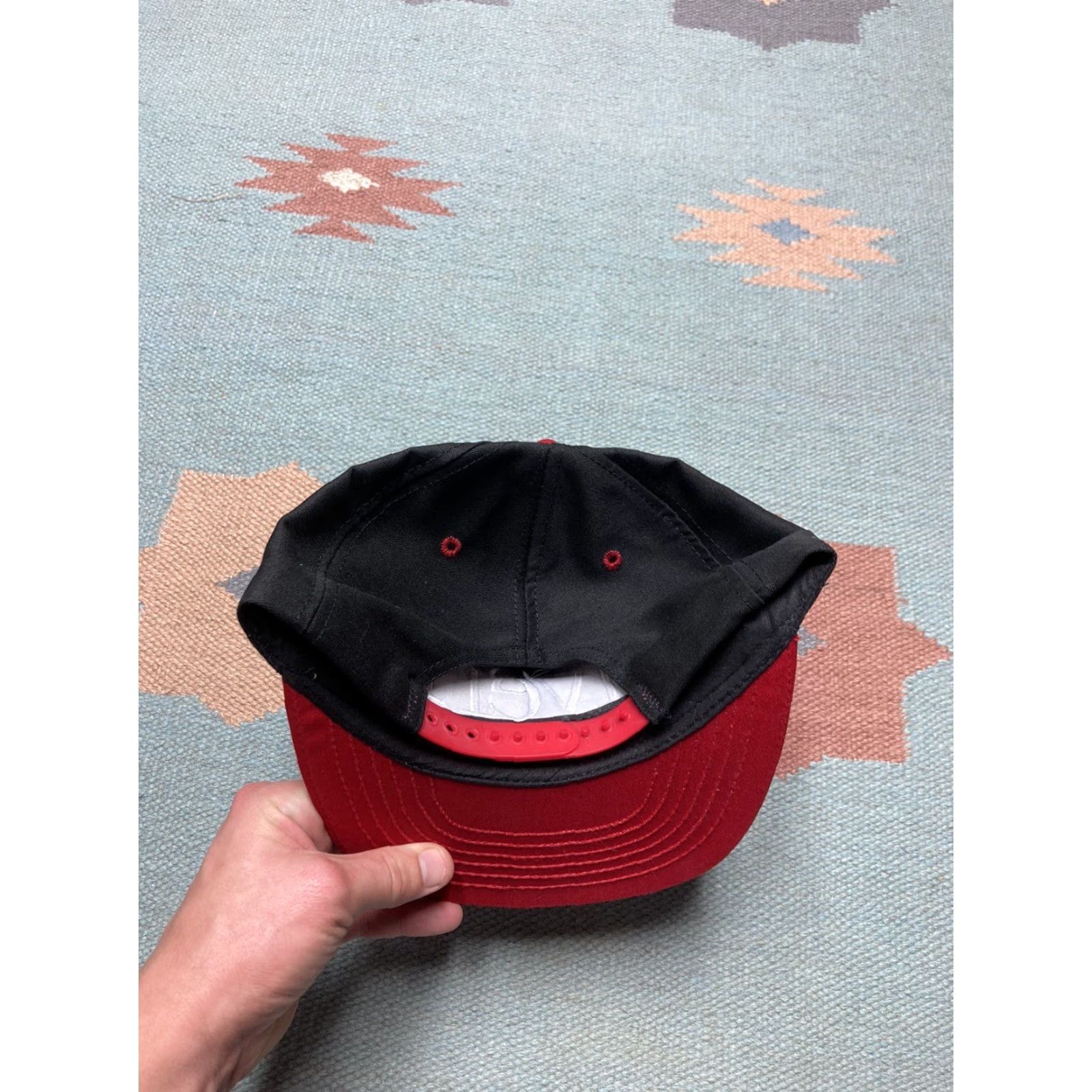 Vintage VINTAGE Snapback Hat Cap Wolverine Vinyl Siding Construction USA Snapback Adjustable Black Mens Spellout USA Size ONE SIZE - 5 Thumbnail
