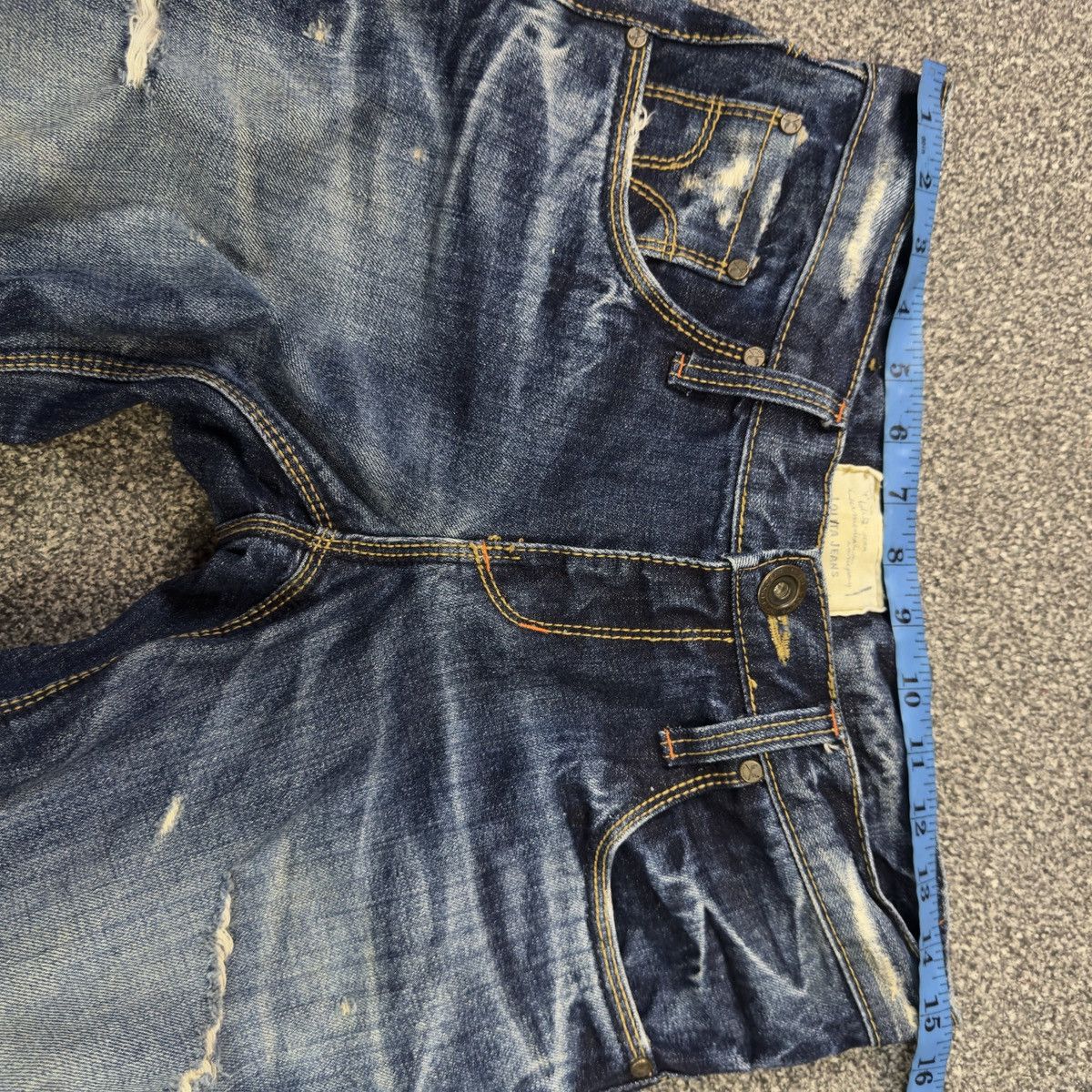 Beauty Beast 🔥 Flared Exotic Vintage Lolita Low Rise Jeans W31 Size 31" - 18 Thumbnail