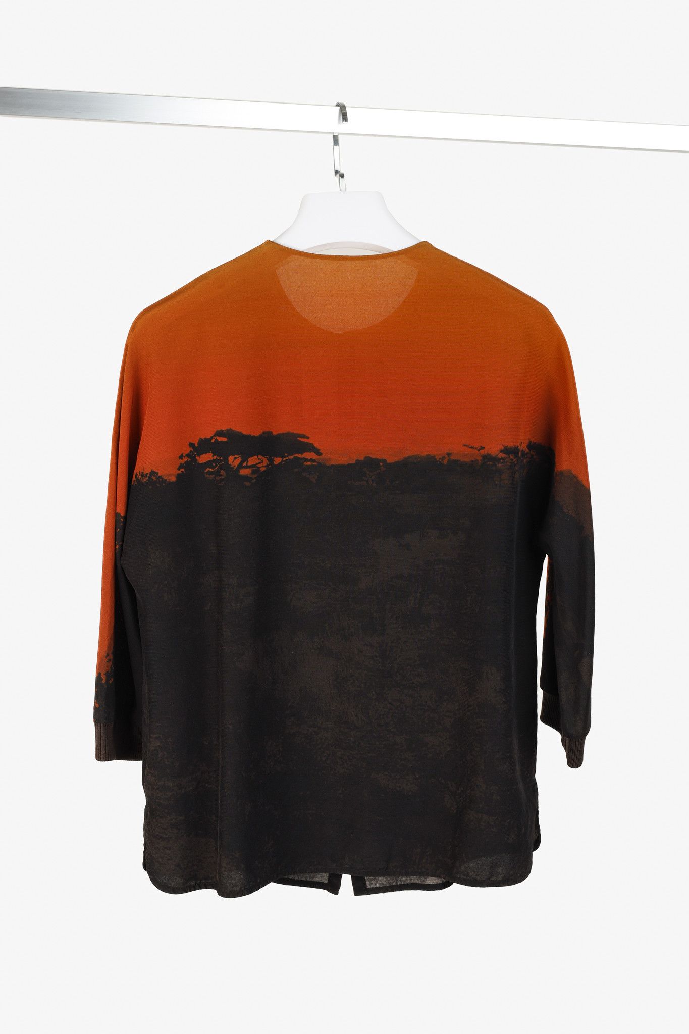 Akris Akris Sunset Giraffe Print Top Size L / US 10 / IT 46 - 2 Thumbnail