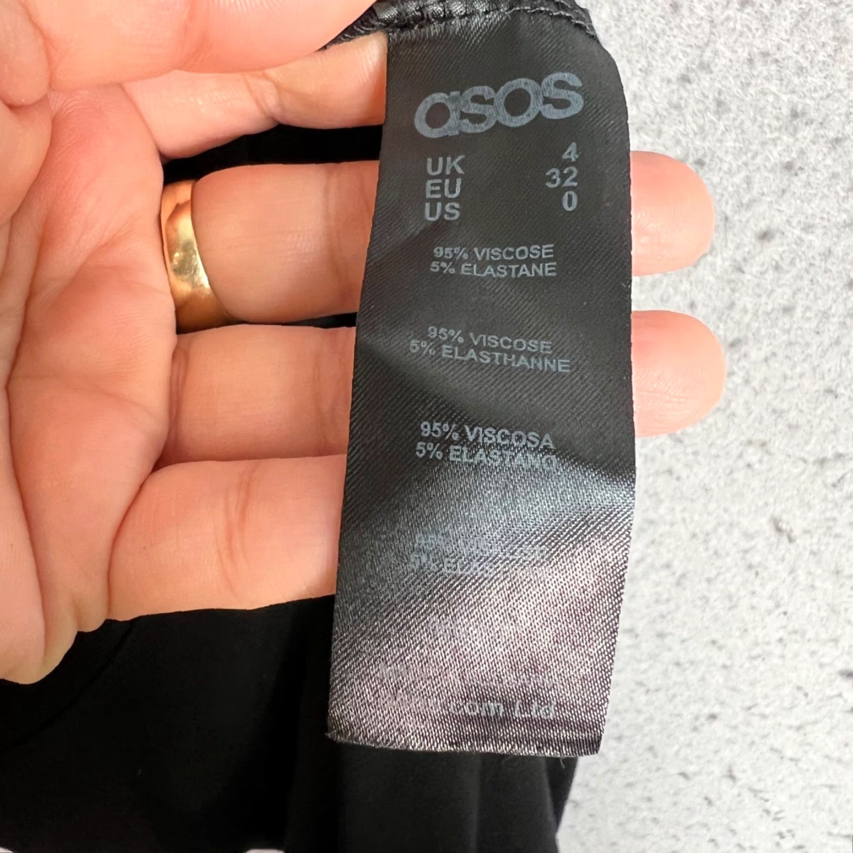 Asos ASOS Black Halter Jumpsuit Womens Size 0 Viscose One-Piece Casual Size 25" / US 0 / IT 36 - 5 Thumbnail