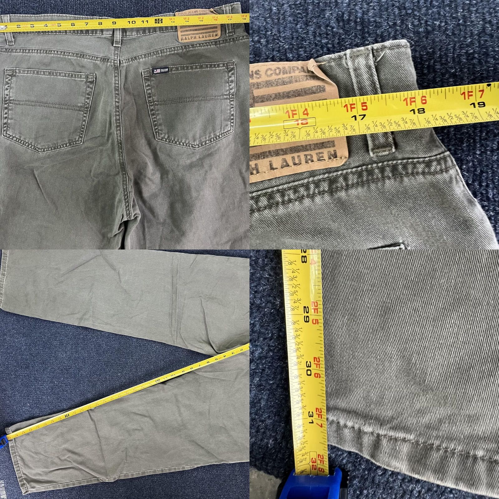 Polo Ralph Lauren Polo Jeans Co Ralph Lauren Saturday Jeans Mens 40x31 Green Straight Denim Casual Size US L / EU 52-54 / 3 - 8 Thumbnail