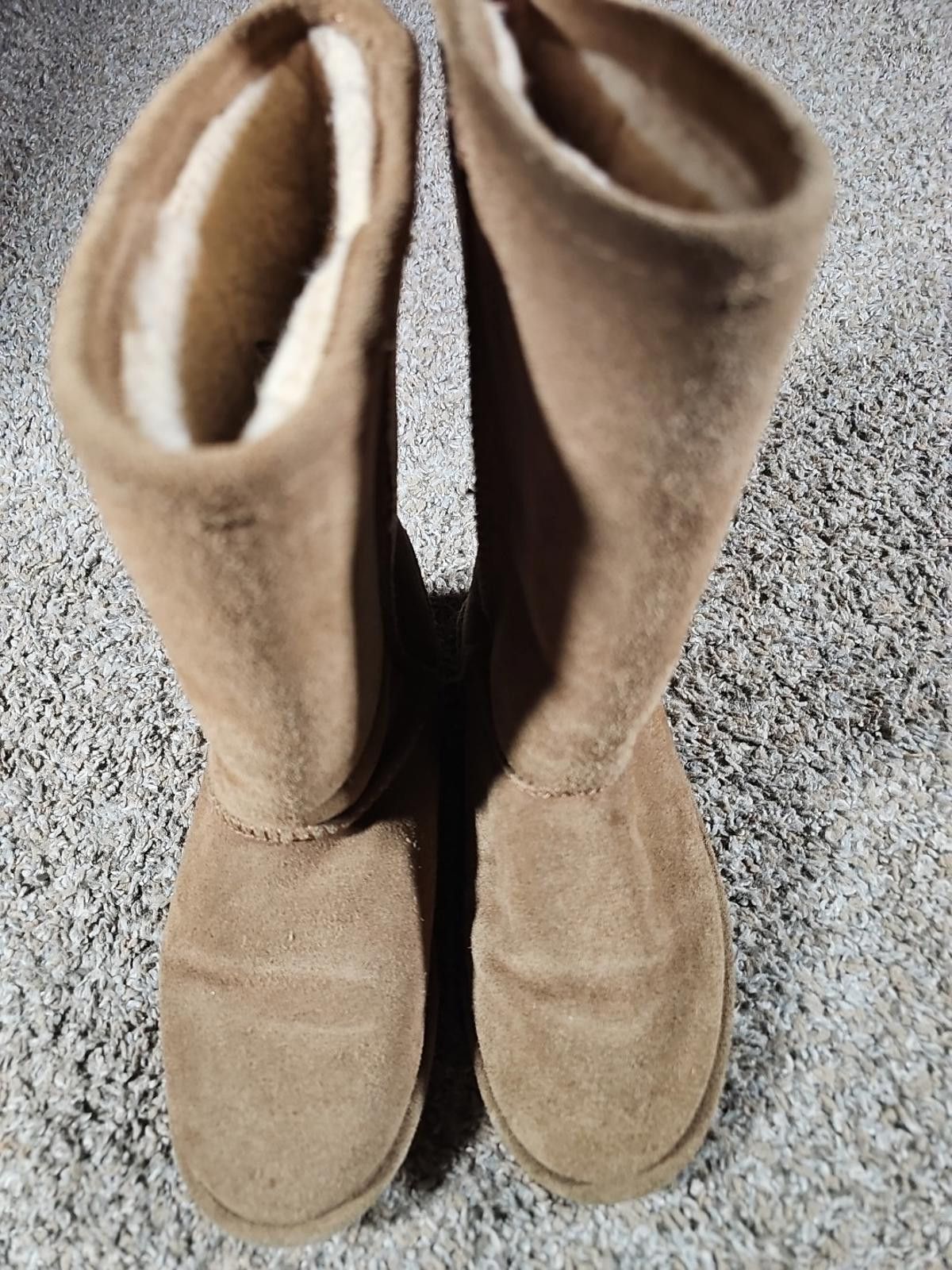 Other BearPaw Emma Tall Youth US4 UK3 Brown Suede Sheepskin Boots Size US 4 / IT 34 - 4 Thumbnail