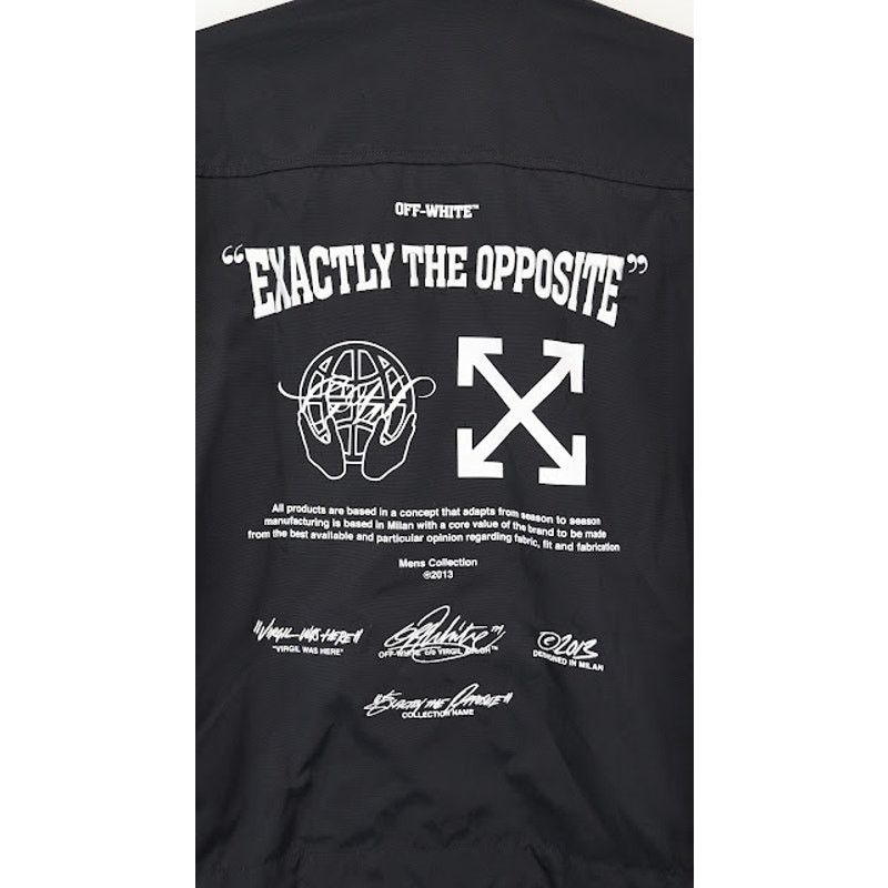 Off-White o1rshd1 Exact Opposite Shirt Jacket in Black/White Size US M / EU 48-50 / 2 - 13 Thumbnail