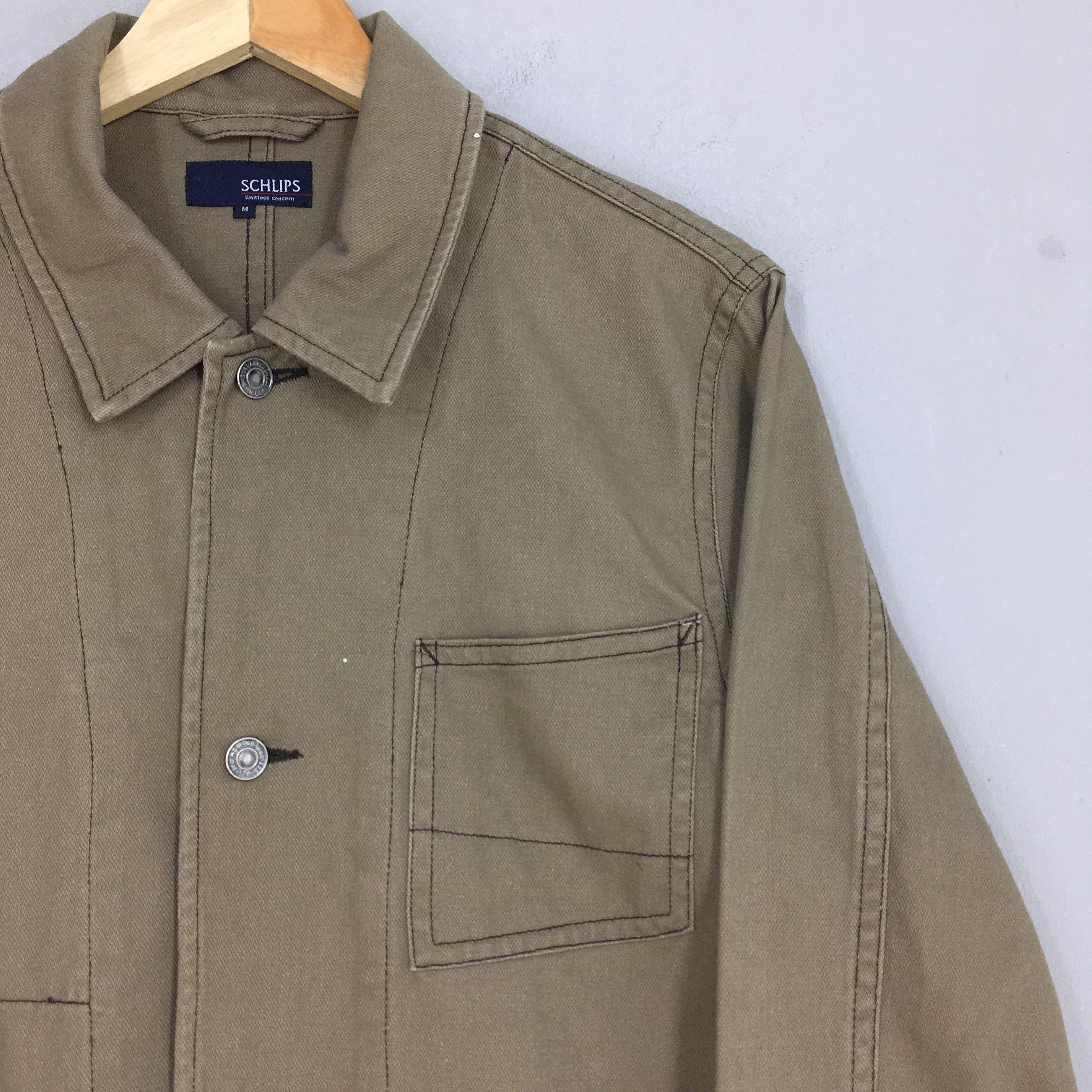 Vintage Vintage 90's Worker Frenchwork Denim Jacket Medium Size US M / EU 48-50 / 2 - 2 Thumbnail