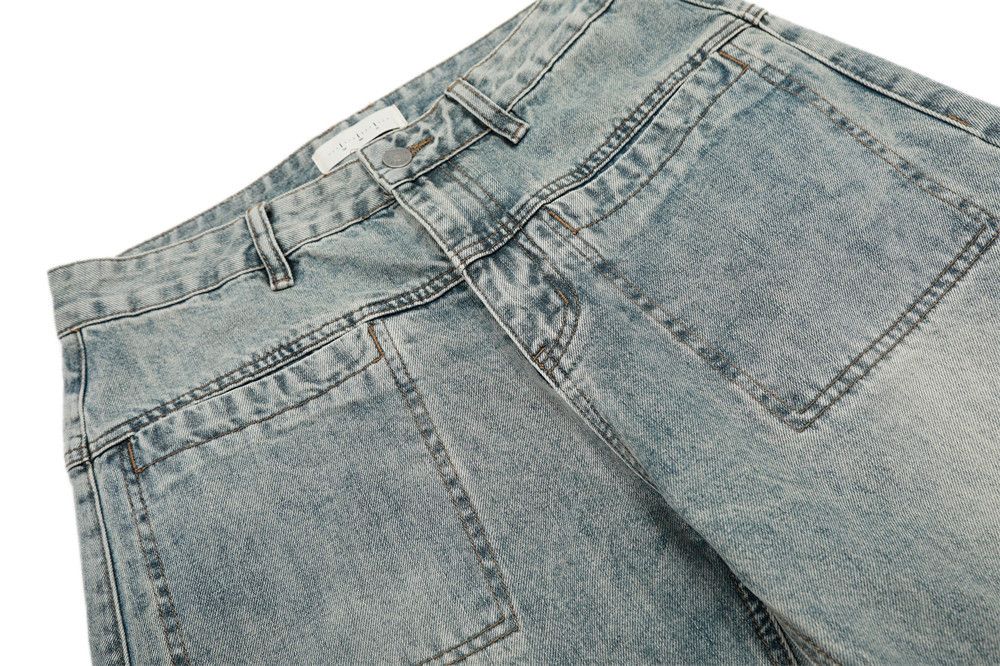Japanese Brand × Jean Men's punk heavy distressed washed loose scimitar jeans Size US 32 / EU 48 - 4 Thumbnail