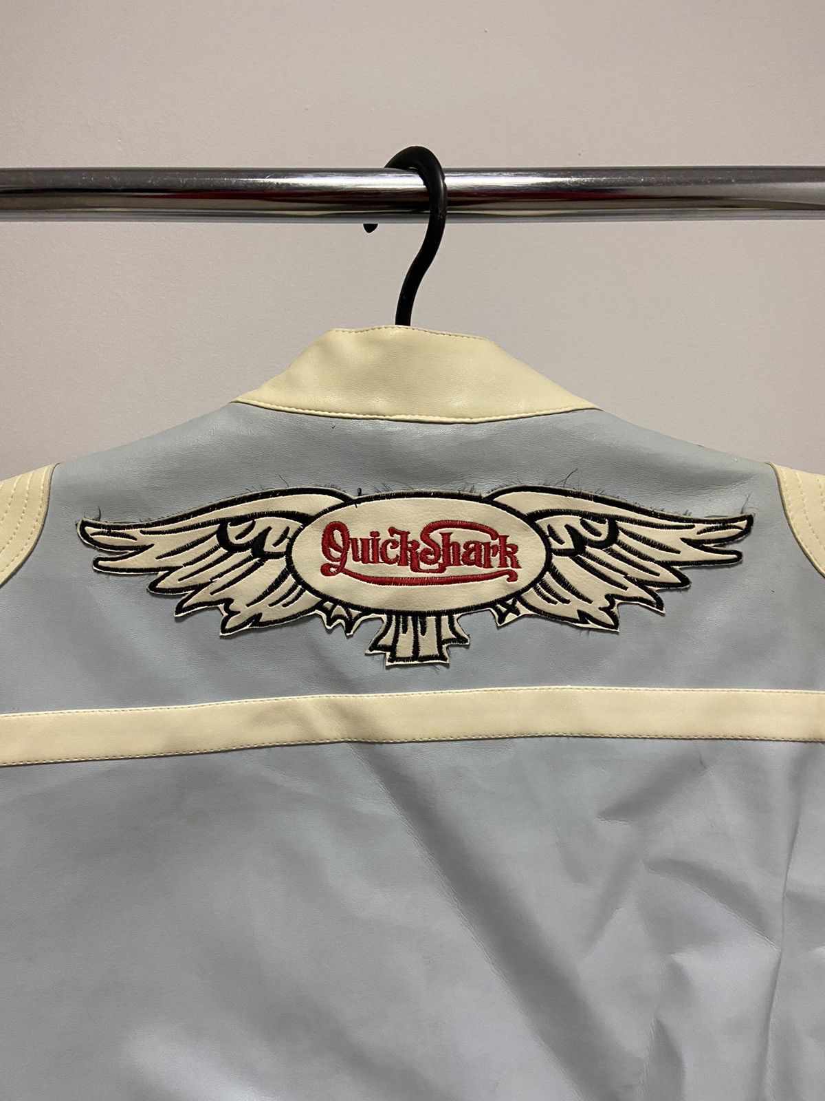 NASCAR × Vintage Quickshark Racing leather Jacket Vintage nascar Size US L / EU 52-54 / 3 - 3 Thumbnail