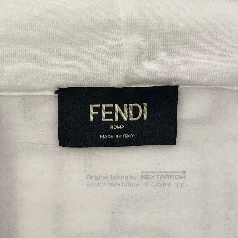Fendi Fendi Double F Printed White Hoodie, Trendy Black and Whit Size US S / EU 44-46 / 1 - 5 Thumbnail