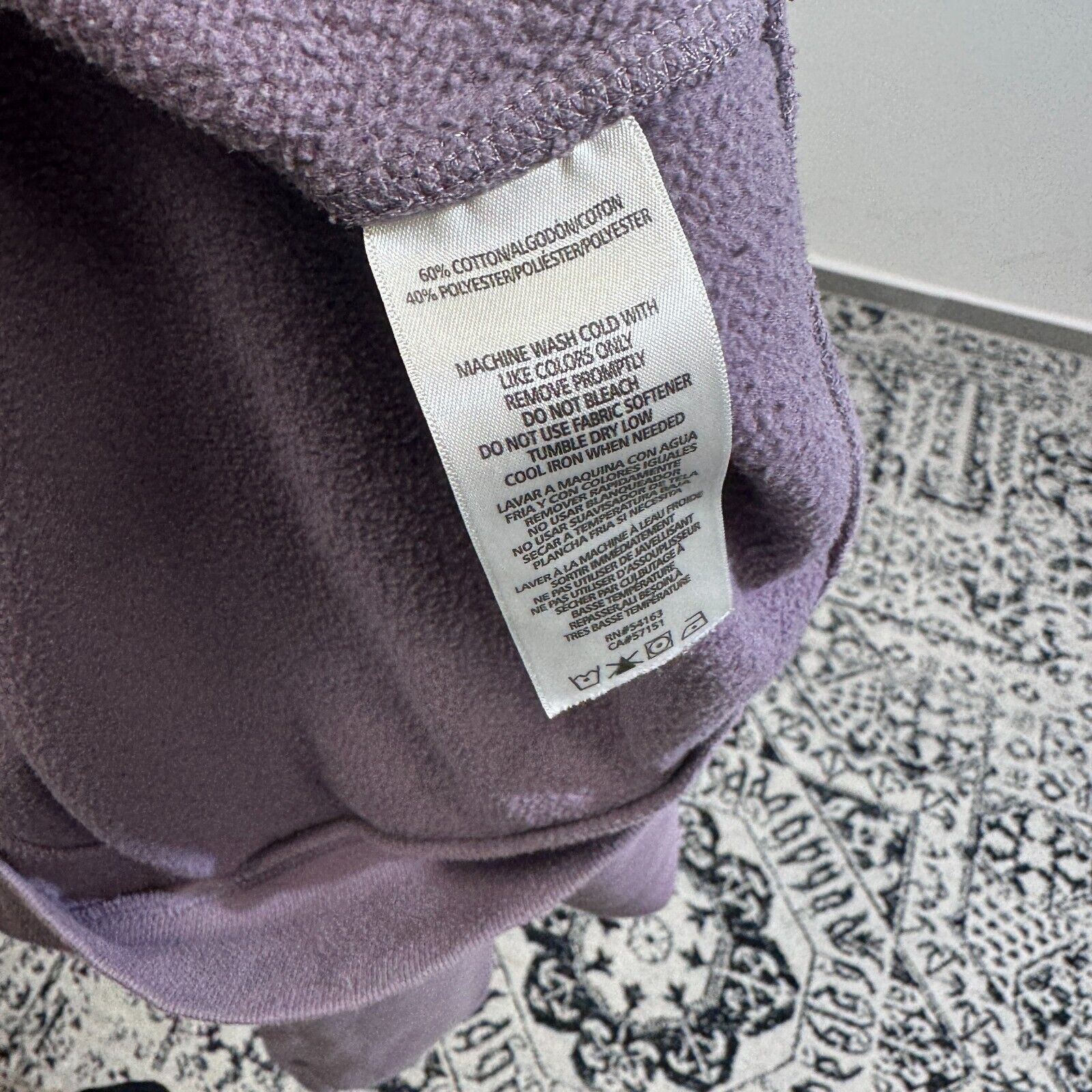 Calvin Klein × Vintage Vintage Calvin Klein Purple Cotton Hoodie Size S Y2k Logo Size US S / EU 44-46 / 1 - 7 Thumbnail